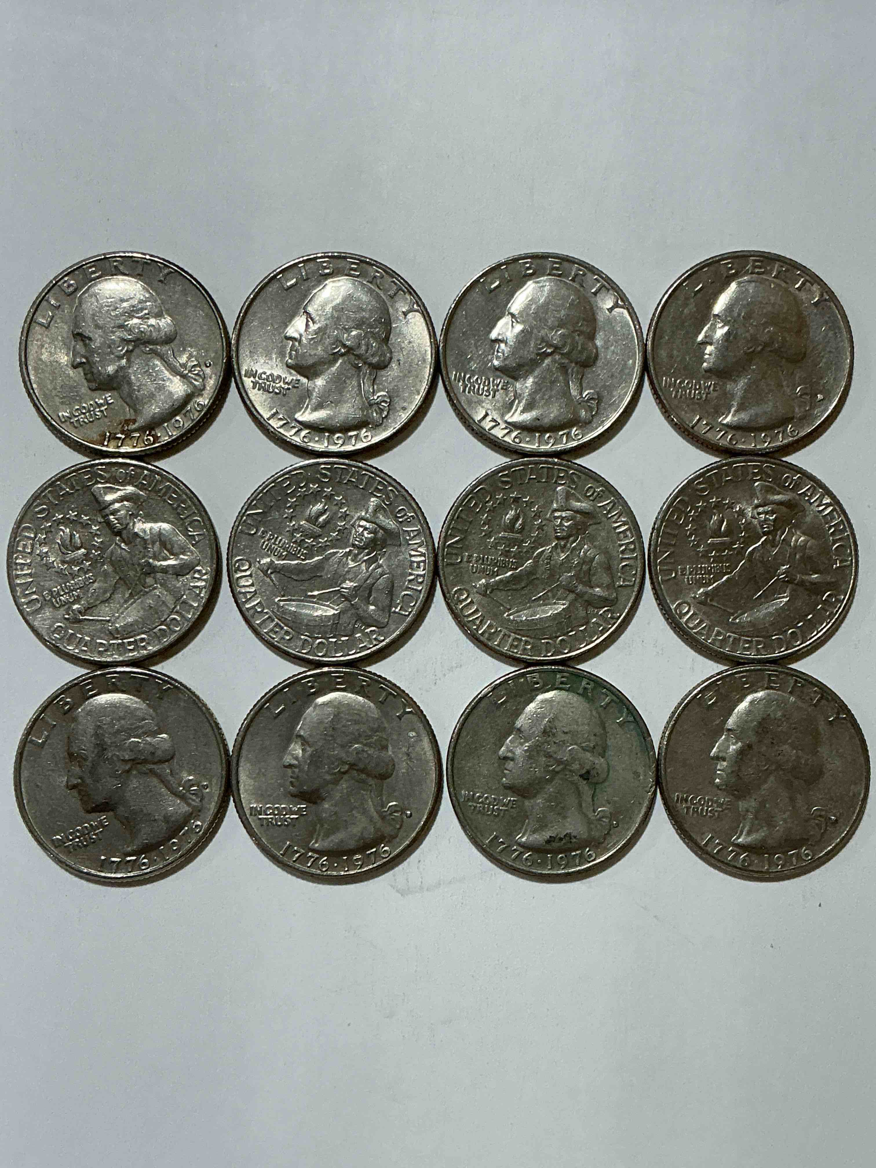 1976 bicentennial bliss! in 1976 the u.s. mint produced coins celebrating the 200 year anniversary of america. up for auction are awesome examples of quarters produced for this... the infamous 200 year anniversary edition! highly desirable for collectors! own pieces of history & get ready for america's 250 year anniversary coming soon!