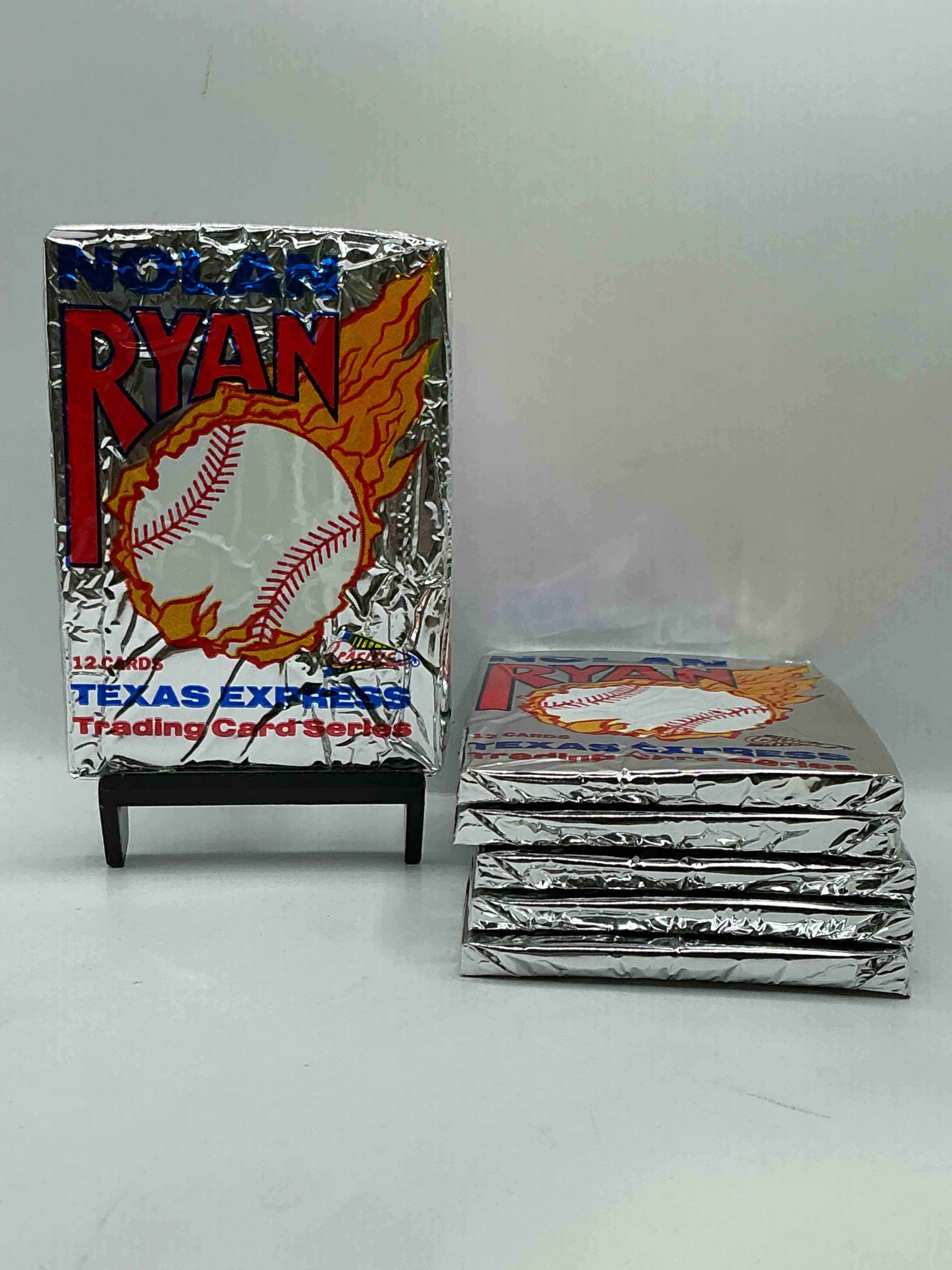 1991 Pacific Texas Express Nolan Ryan 12 Card Packs! Baseball Fans Rejoice! Only Nolan Ryan Cards Can Be Found In These Packs! WOW!