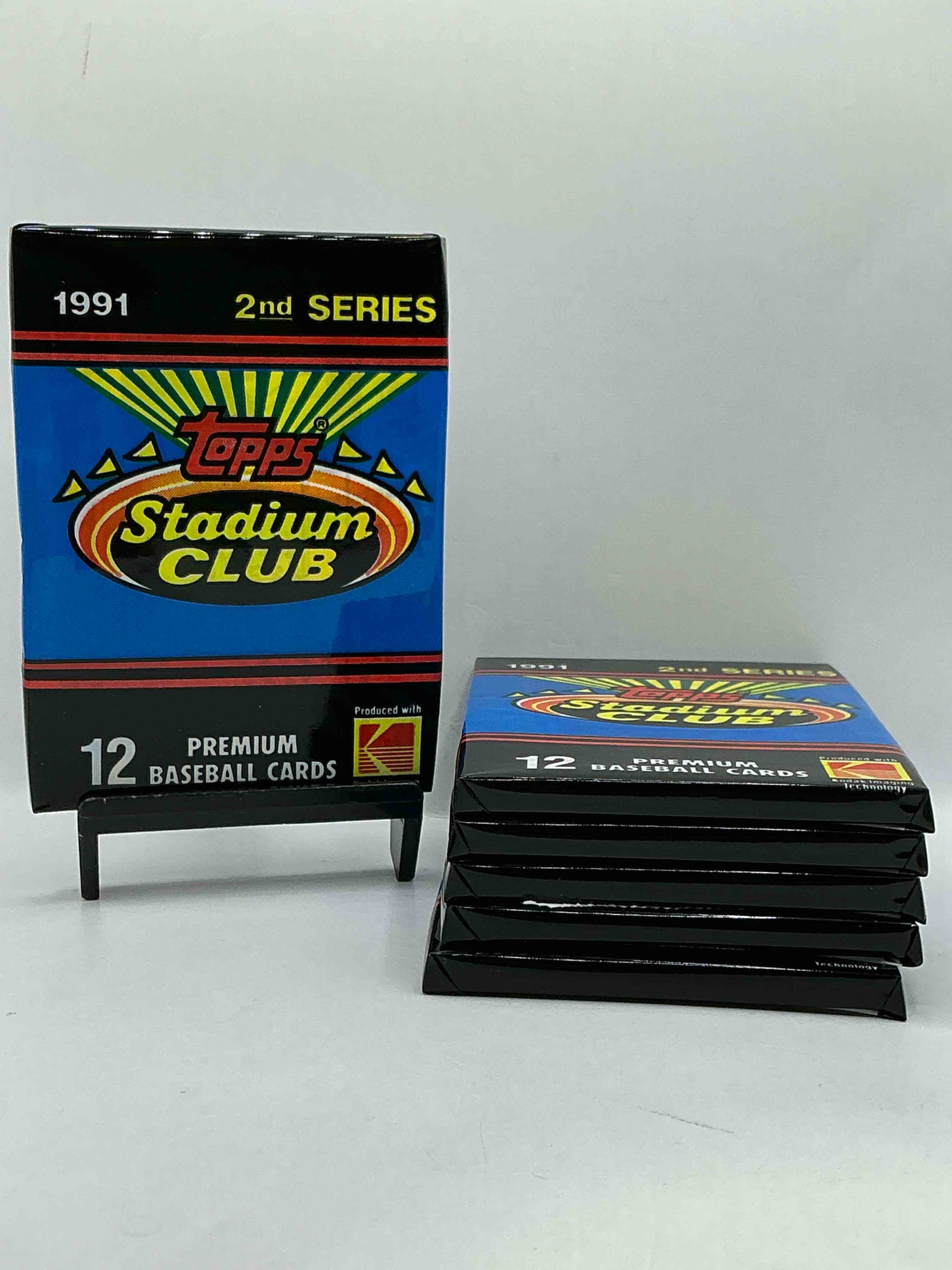 ken griffey jr!? frank thomas!? baseball insanity! 1991 topps stadium club baseball series ii unopened packs, direct from box! 12 premium baseball cards in each pack! search for griffey jr, nolan ryan, frank thomas & so much more!search for 1980's stars & hall of famers!