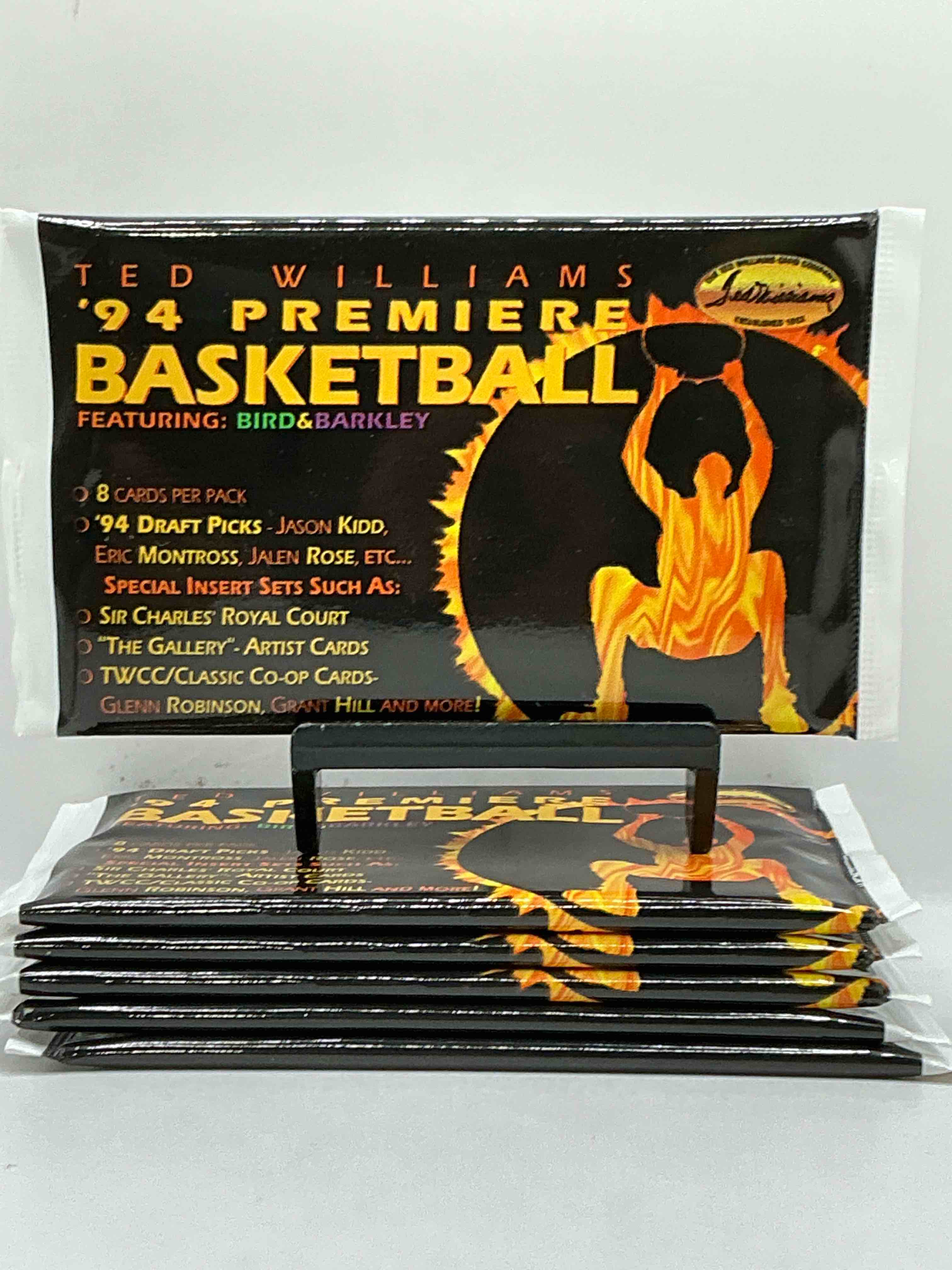 1994 Ted Williams Premiere Unopened Basketball Packs! Search For Jason Kidd & Grant Hill Rookies, Along With Other Big Names From The Year! Look For Exclusive Co-Op Cards! WOW!