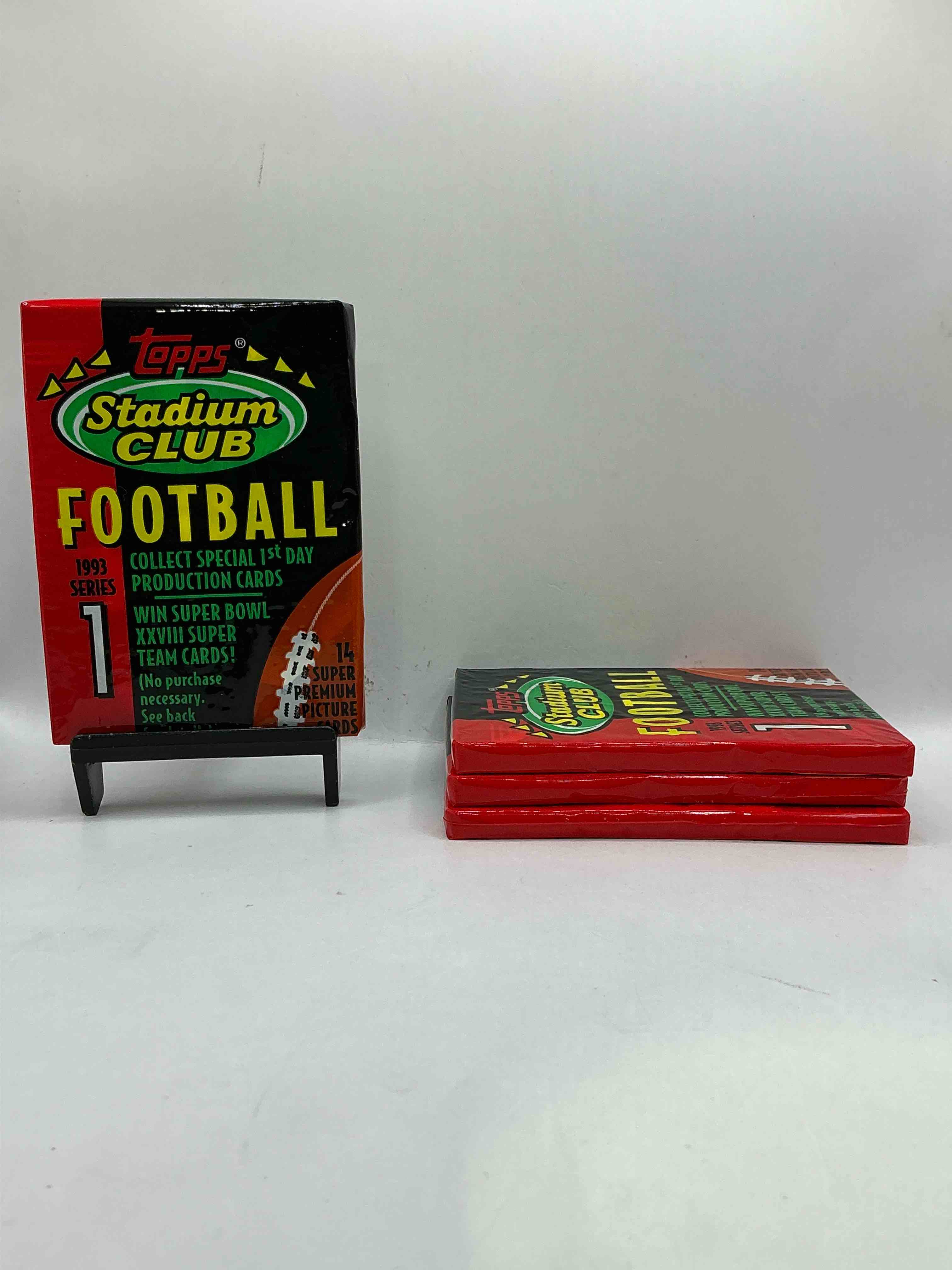 Topps Stadium Club Football 1993! WOW! Still In Original Wrap! Drew Bledsoe, Marvin Jones, Jerome Bettis & More! Awesome 90’s Sports Cards!
