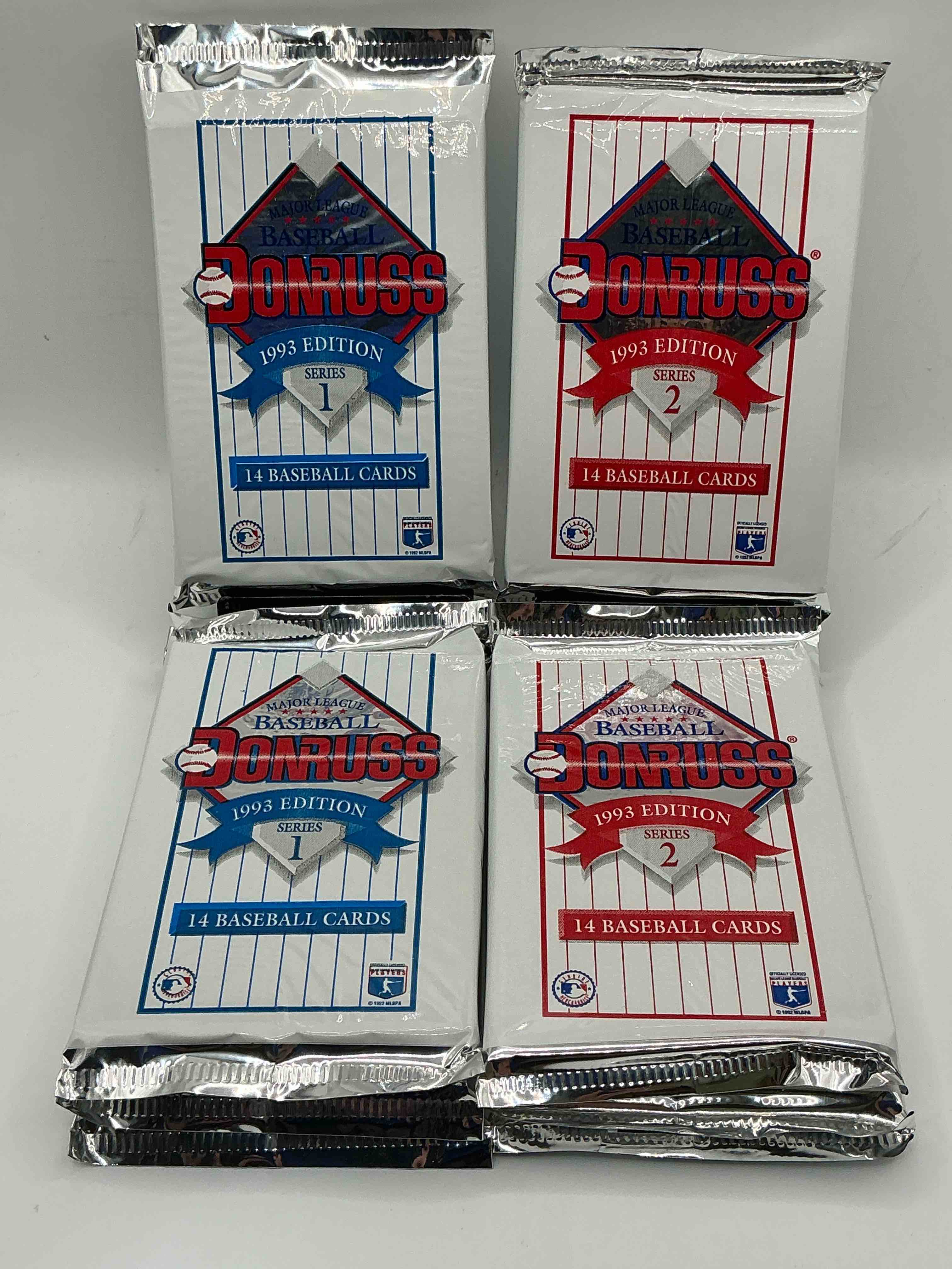 great year! 1993 donruss baseball unopened baseball card packs, series i & ii, direct from original sealed retail case! search for valuable rated rookie cards from chipper jones (psa 10 $150+) & mike piazza, early ken griffey jr. & so much more!