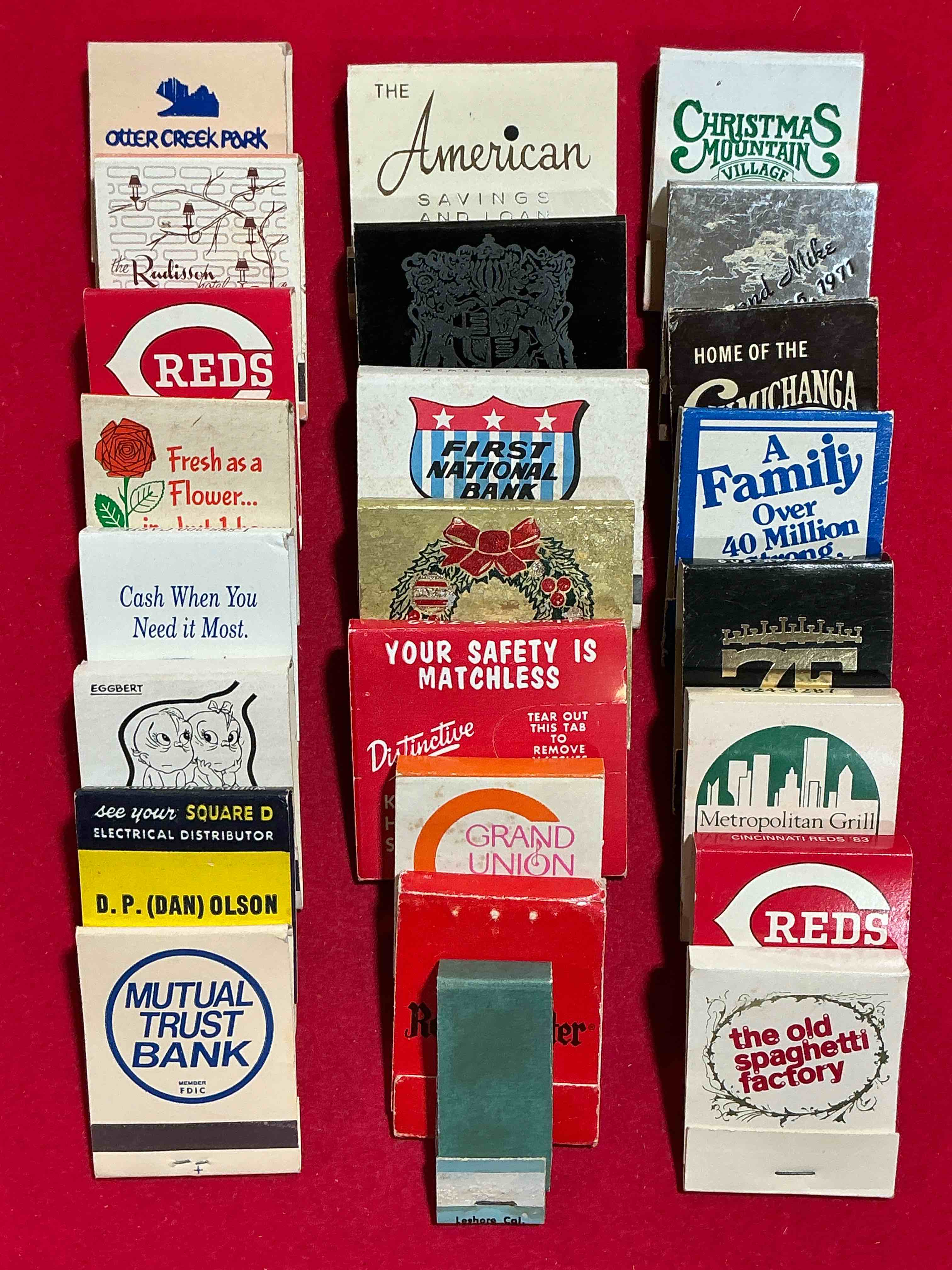Vintage Matchbooks!  A Crazy Hard To Collect Collection Of Matchbooks From All Over, Many From Places That No Longer Exist!  Collection Spans Decades & Decades!  Most Books Are Complete With All Matches!  One Of A Kind Collection!  All Original & Impossible To Find Anywhere Else!