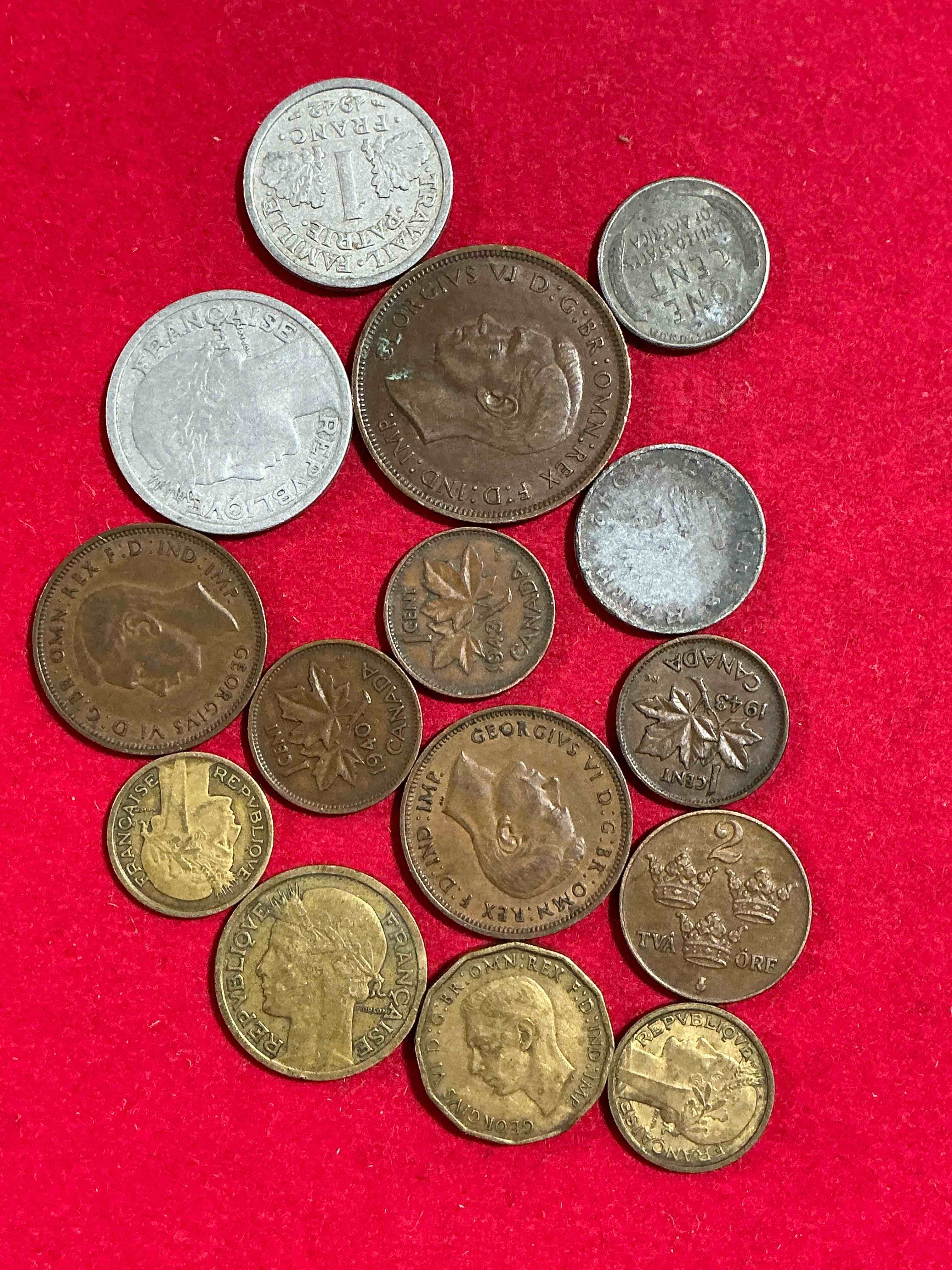 World War Two Buffs Rejoice! Up For Auction Is An Awesome Collection Of World War II Era Coins (1939-1945) From Around The World! Really Hard To Collect & Find In One Place! Really Cool Pieces Of History!