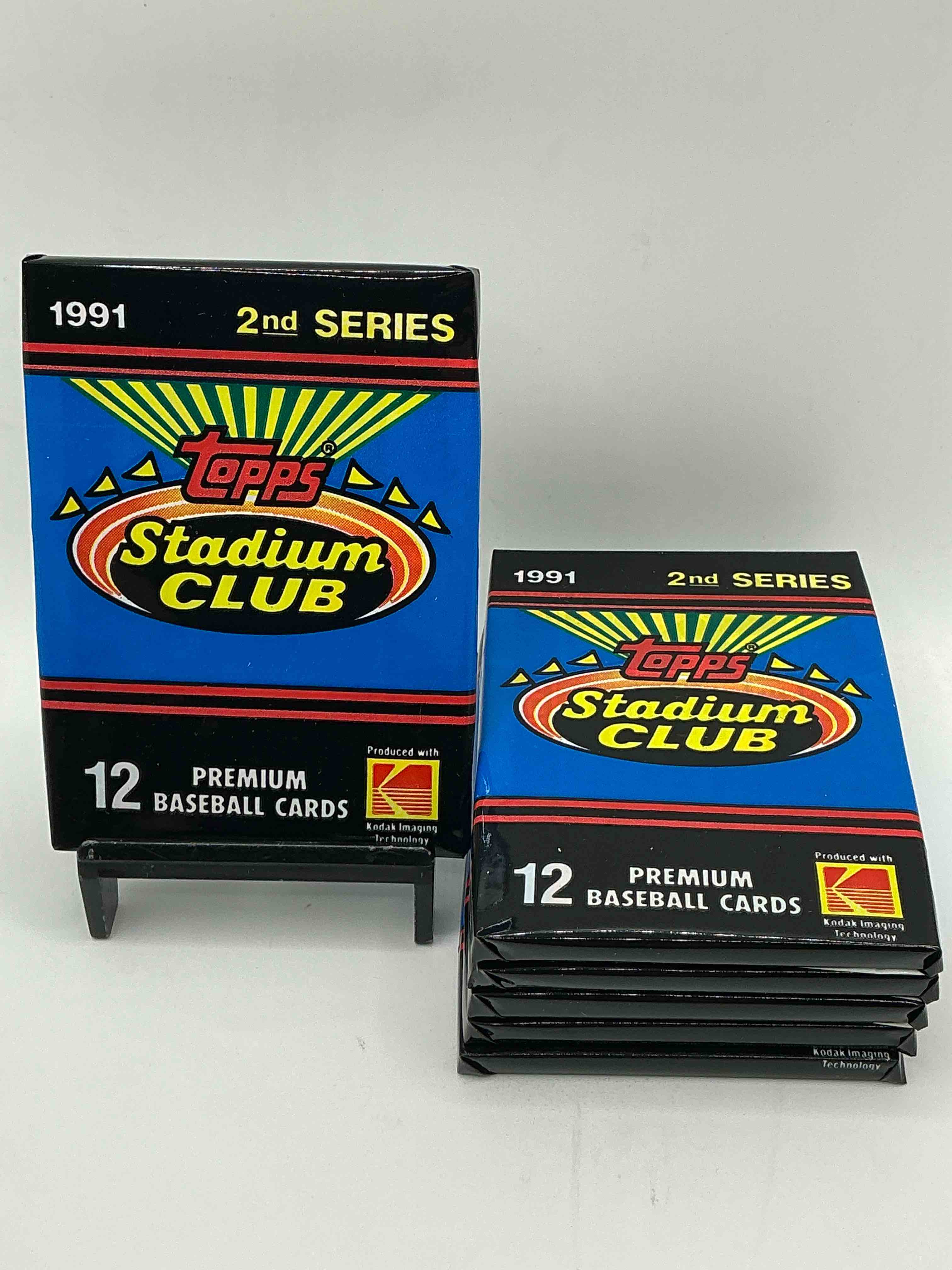 ken griffey jr!? frank thomas!? baseball insanity! 1991 topps stadium club baseball series ii unopened packs, direct from box! 12 premium baseball cards in each pack! search for griffey jr, nolan ryan, frank thomas & so much more!search for 1980's stars & hall of famers!