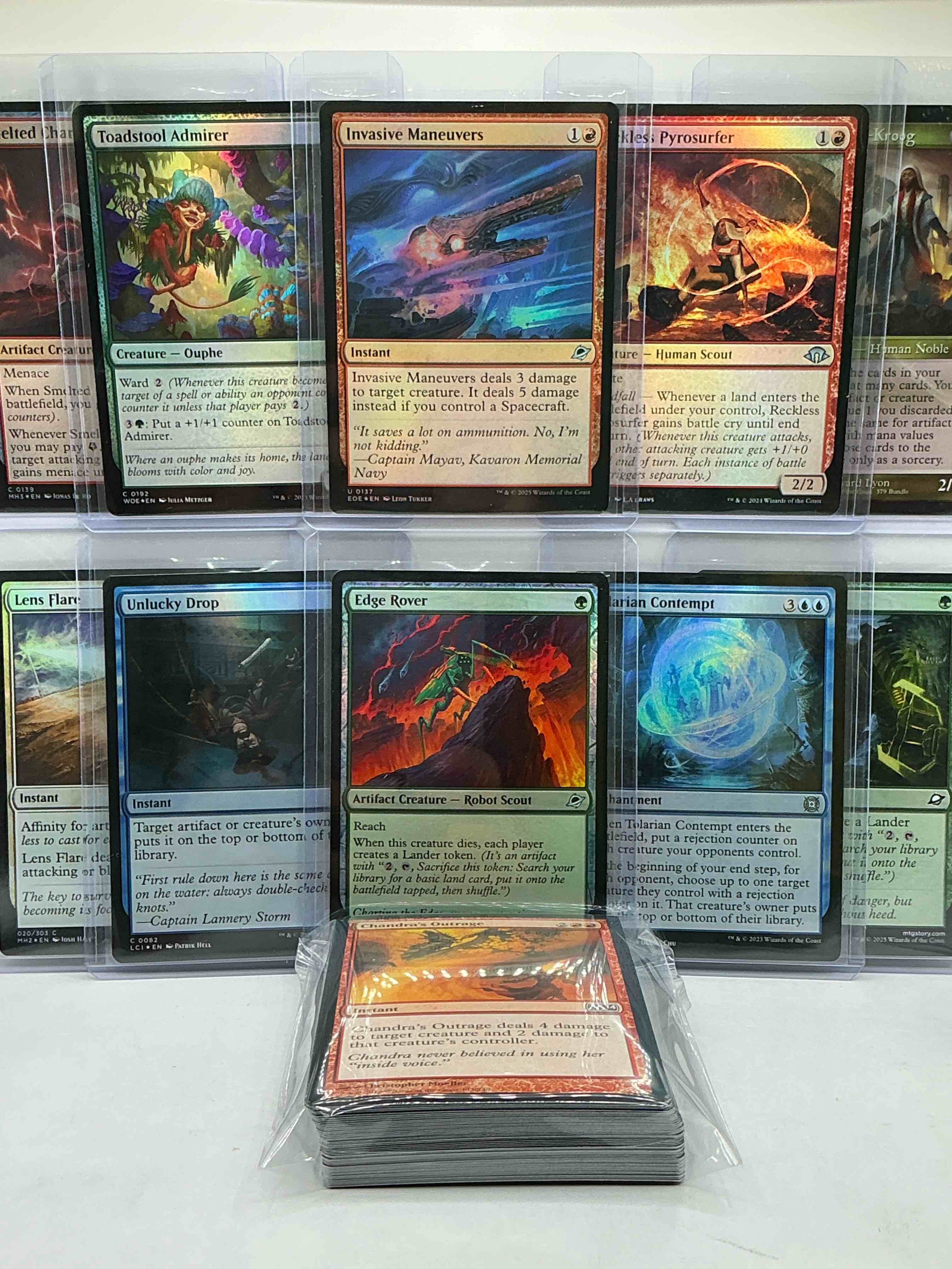 Condition photo showing New/Like New for magic the gathering 50 card lot! lot includes 10 rare or holo foil cards! all cards in excellent condition! a great way to join the mtg craze!