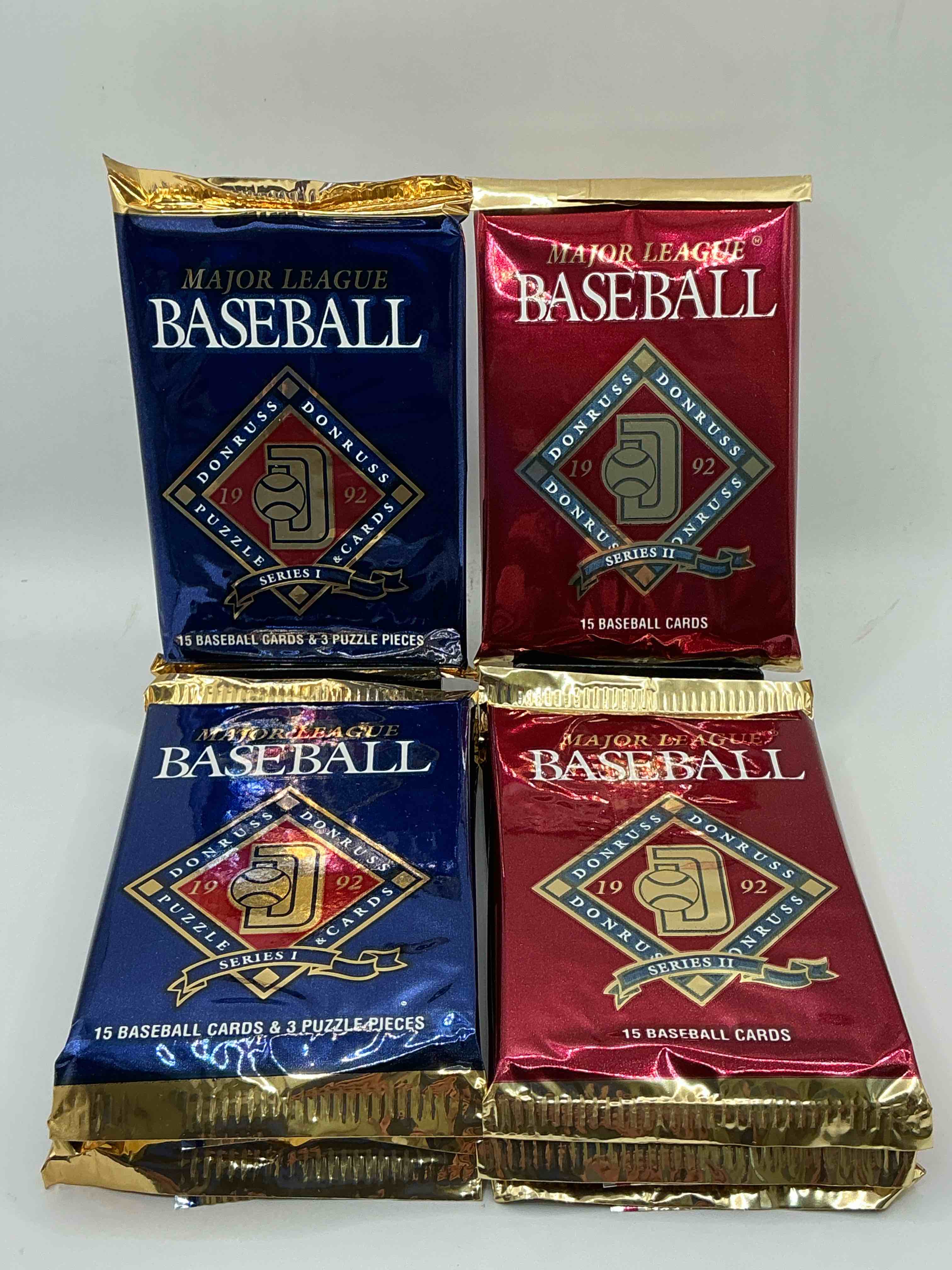 1992 donruss baseball series 1 and 2 unopened sealed sports card pack, direct from original sealed retail case! search for valuable cards from ricky henderson & noian ryan & so much morel also, search for 1 of 5000 personally autographed cal ripken jr. cards randomly inserted!