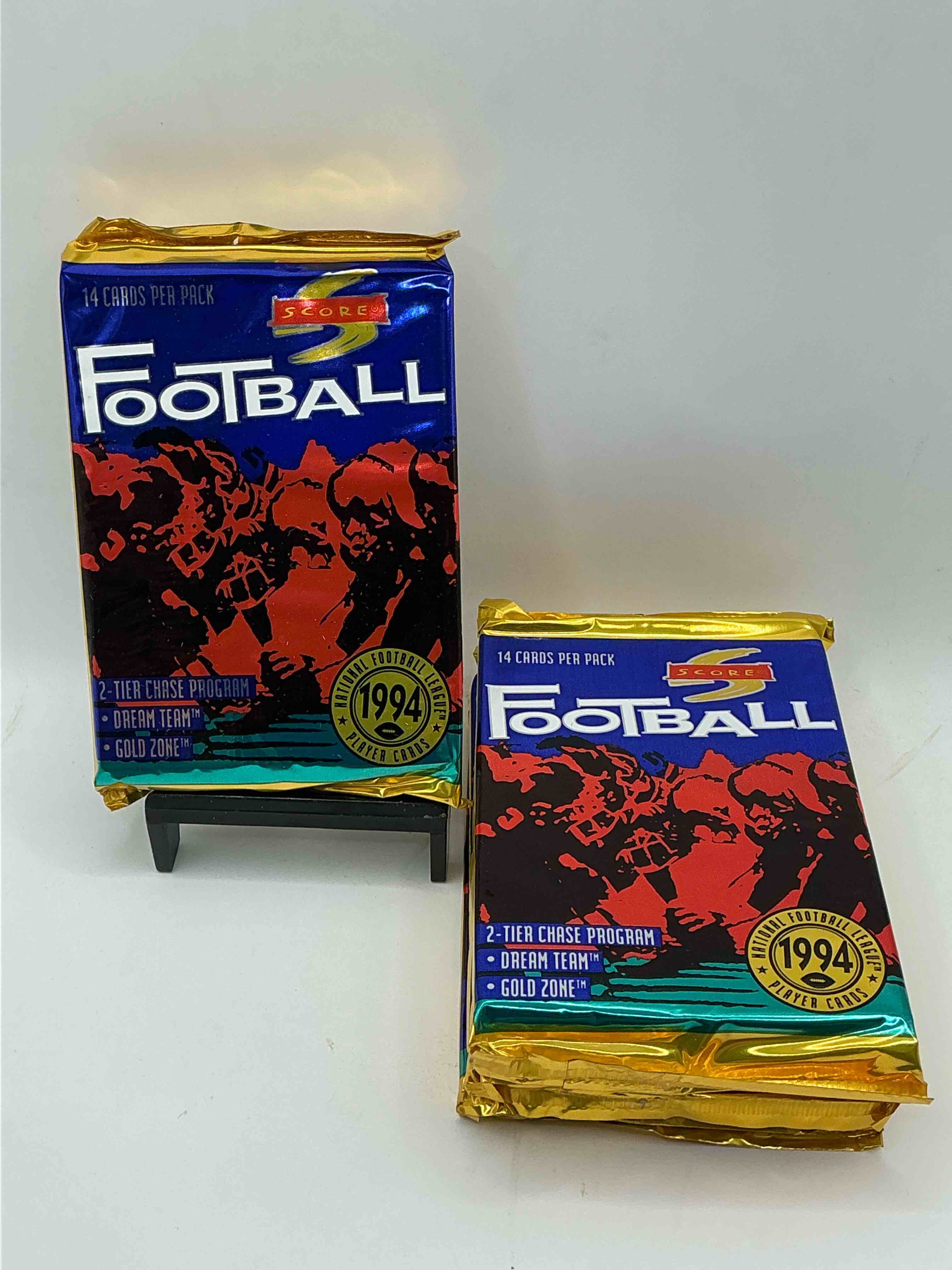 1994 score football! look for dream team cards & gold zone! along with legends & more! sanders, favre, montana & more!