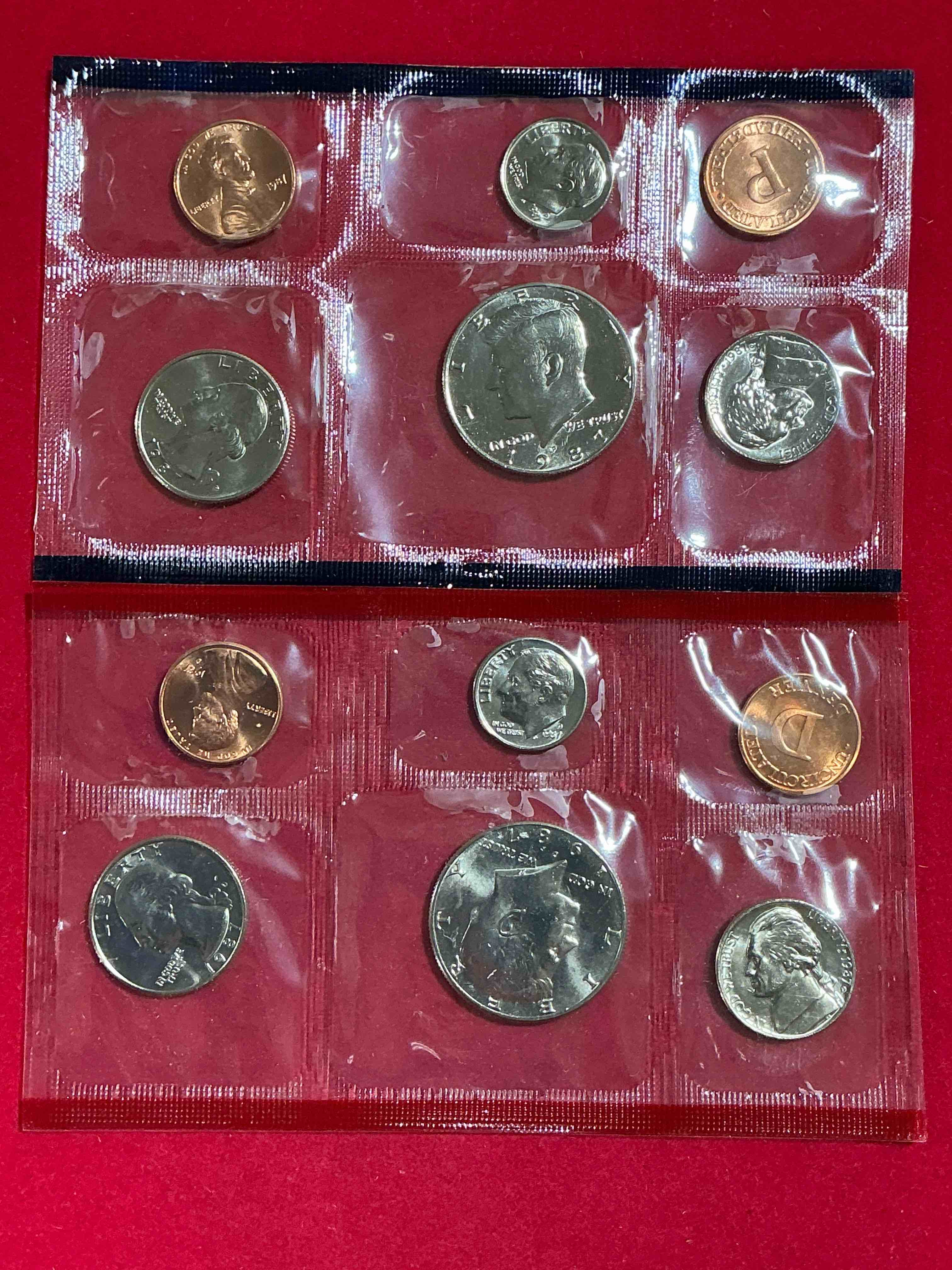 1987 Uncirculated Philadelphia & Denver 12 Coin Mint Combo! These Beautiful, Uncirculated Coins Are Rare Pieces Of History! 1987 Dimes, Pennies Half Dollars, Dollars, Nickels & Quarters!