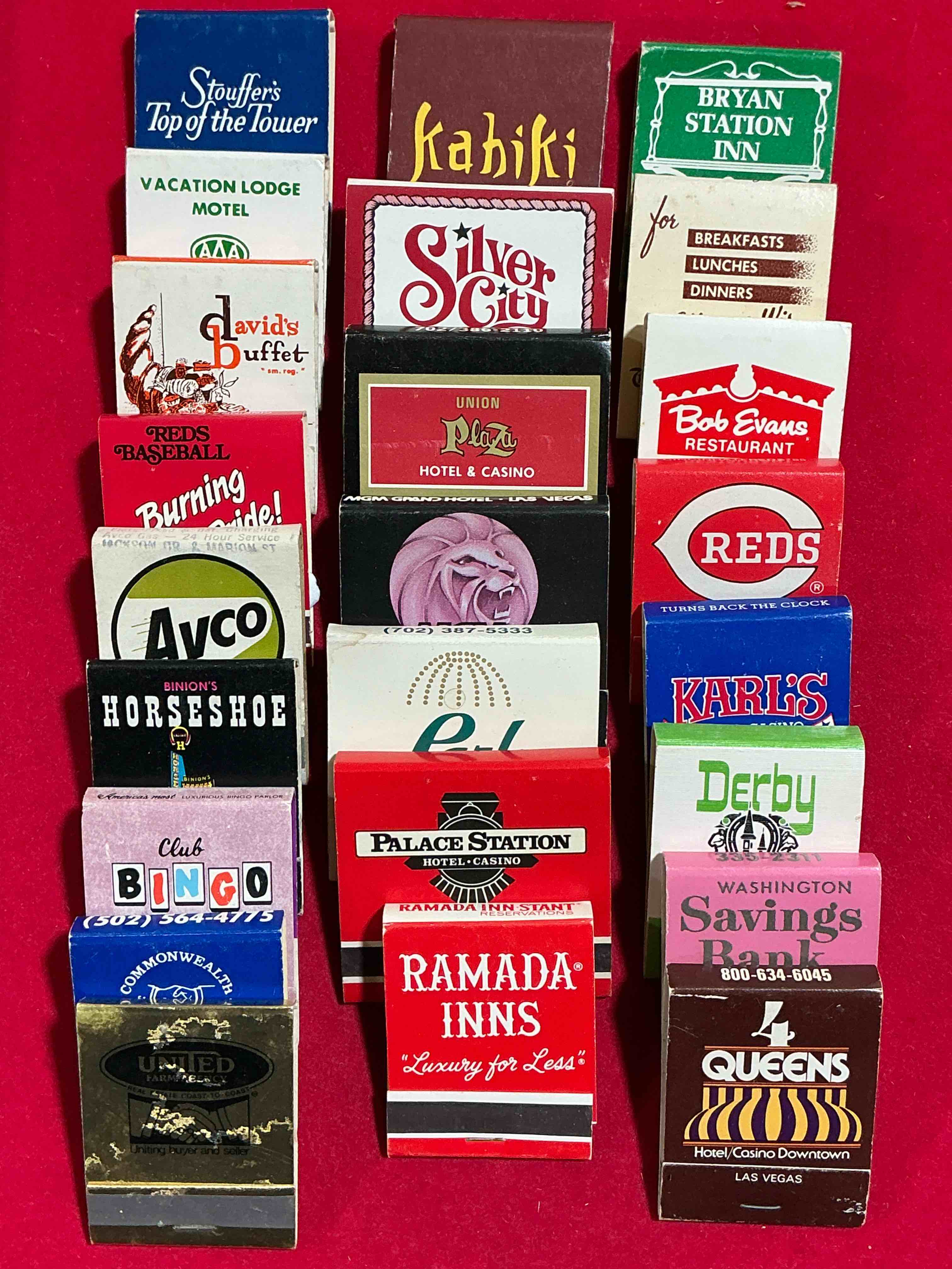 Vintage Matchbooks!  A Crazy Hard To Collect Collection Of Matchbooks From All Over, Many From Places That No Longer Exist!  Collection Spans Decades & Decades!  Most Books Are Complete With All Matches!  One Of A Kind Collection!  All Original & Impossible To Find Anywhere Else!