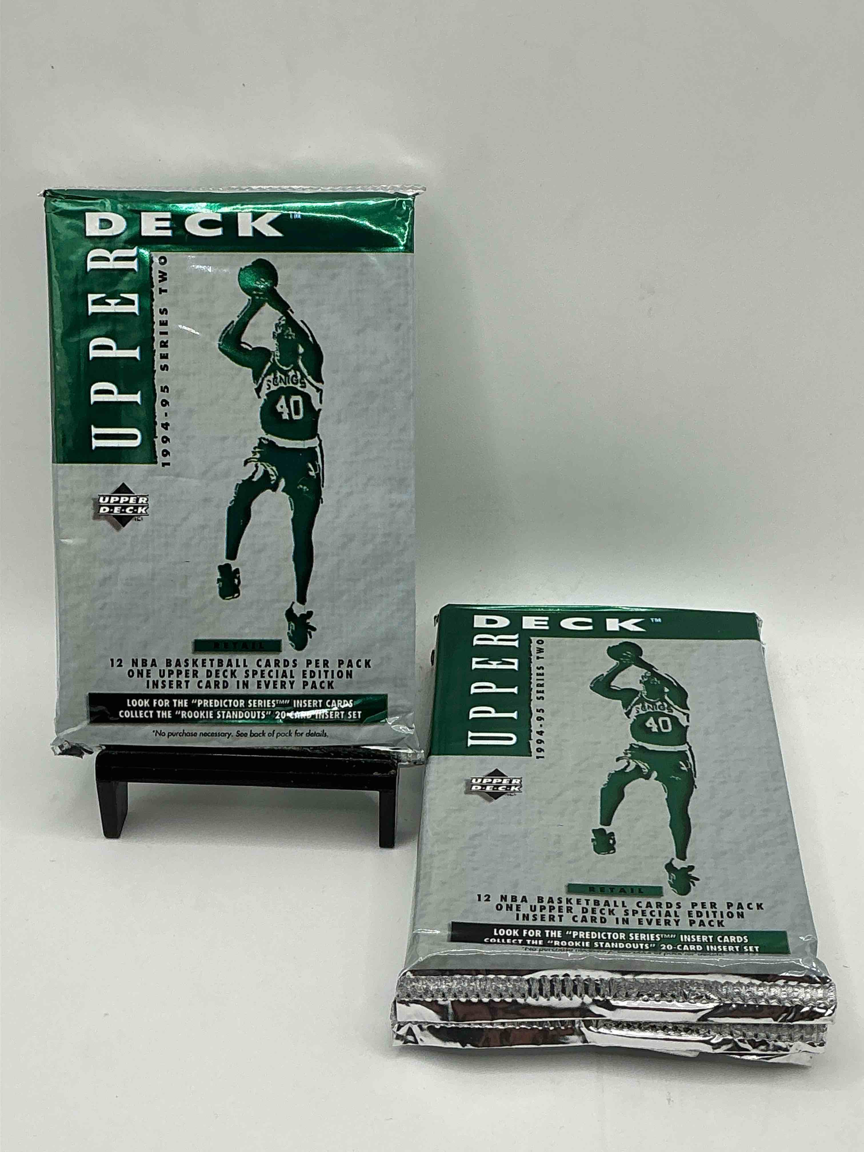 1994-95 Upper Deck Series II NBA Retail Card Packs! Search For “Predictor Series” Inserts & “Rookie Standouts” Inserts As Well! WOW!