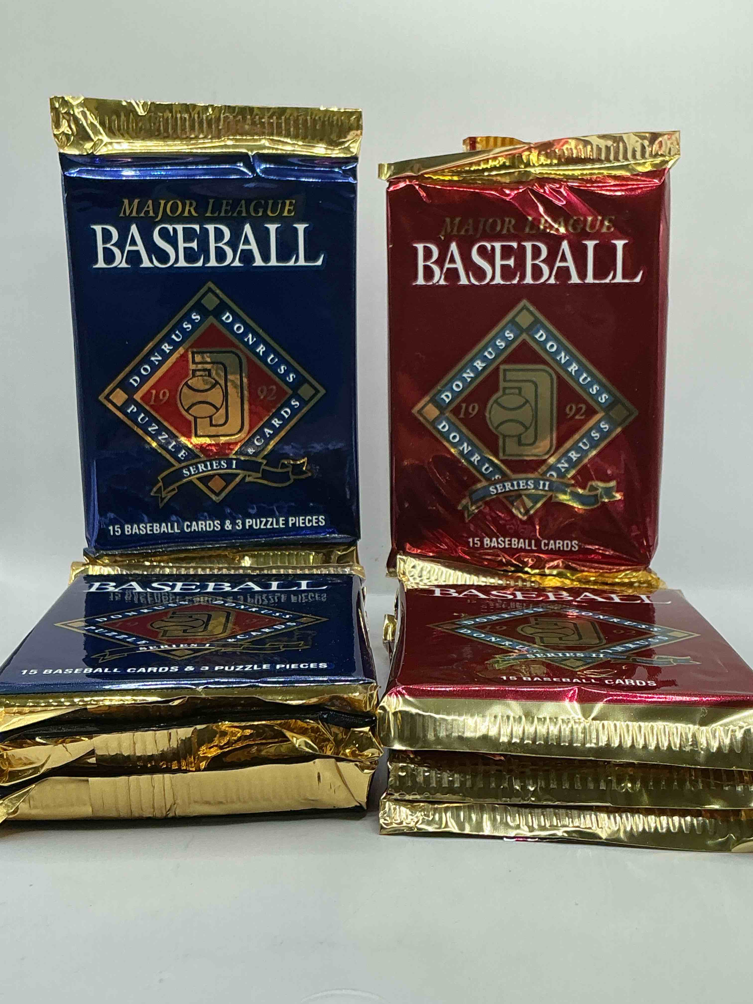 1992 donruss baseball series 1 and 2 unopened sealed sports card pack, direct from original sealed retail case! search for valuable cards from ricky henderson & noian ryan & so much morel also, search for 1 of 5000 personally autographed cal ripken jr. cards randomly inserted!