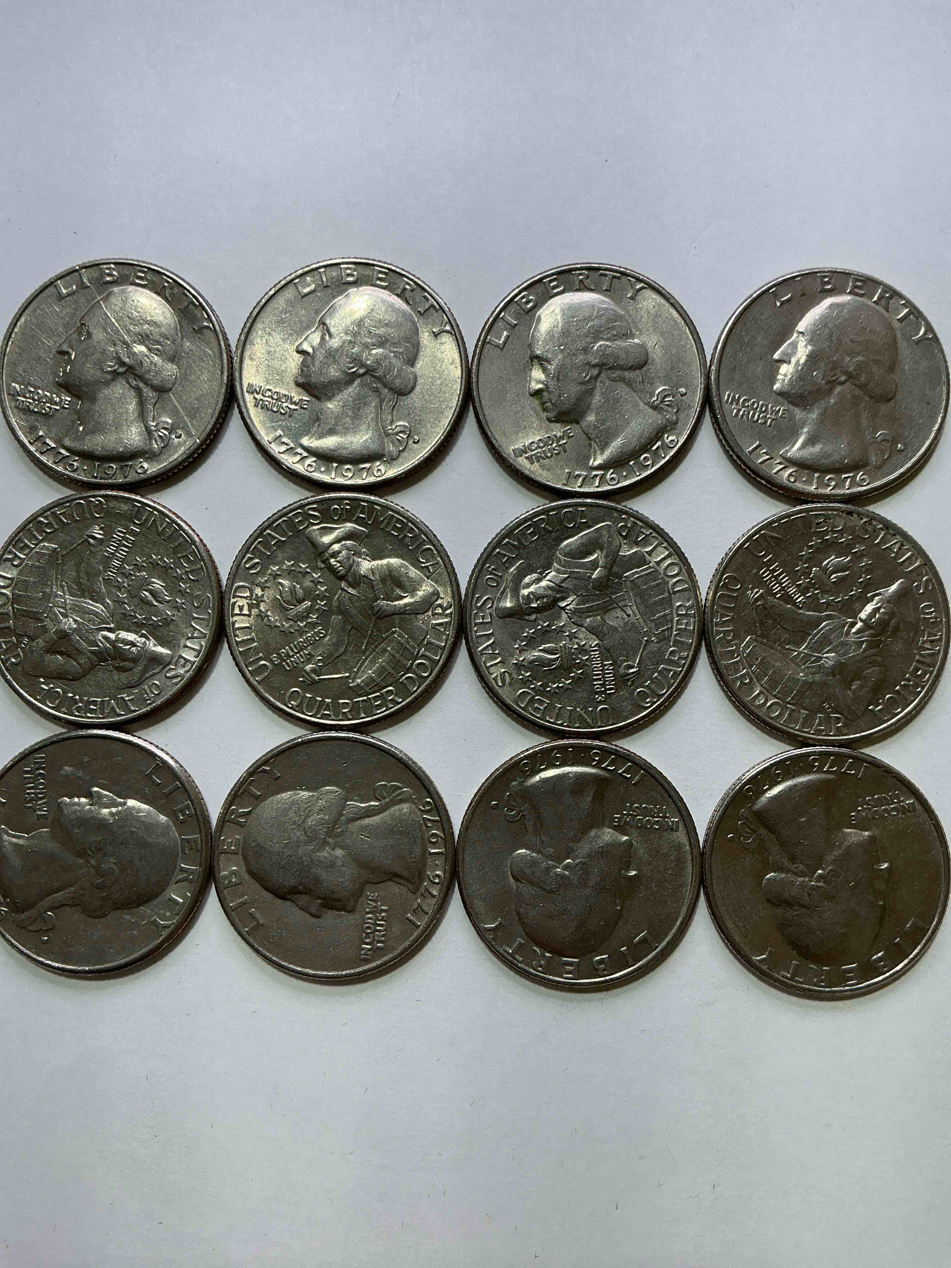 1976 bicentennial bliss! in 1976 the u.s. mint produced coins celebrating the 200 year anniversary of america. up for auction are awesome examples of quarters produced for this... the infamous 200 year anniversary edition! highly desirable for collectors! own pieces of history & get ready for america's 250 year anniversary coming soon!