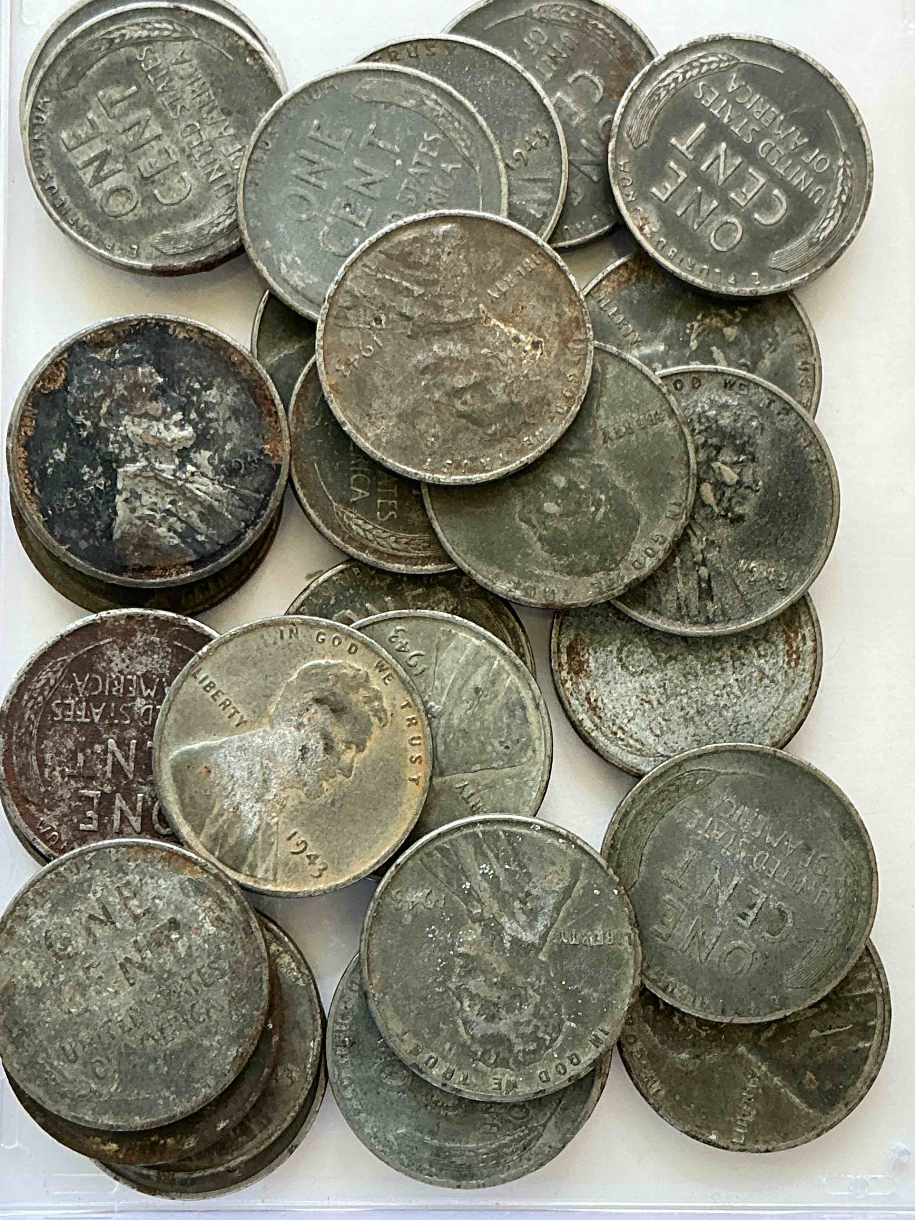 1943 World War Il History! Did You Know That In 1943 Copper Was So Valuable For Making Ammunition That The U.S. Treasury Made Pennies Out Of Steel?! 1943 STEEL Pennies Have Become Valuable, Rare Collector Items! Up For Auction Are Rare WWII Steel Pennies Appearing Circulated. Own Pieces Of World War II History That Are An Awesome Investment!