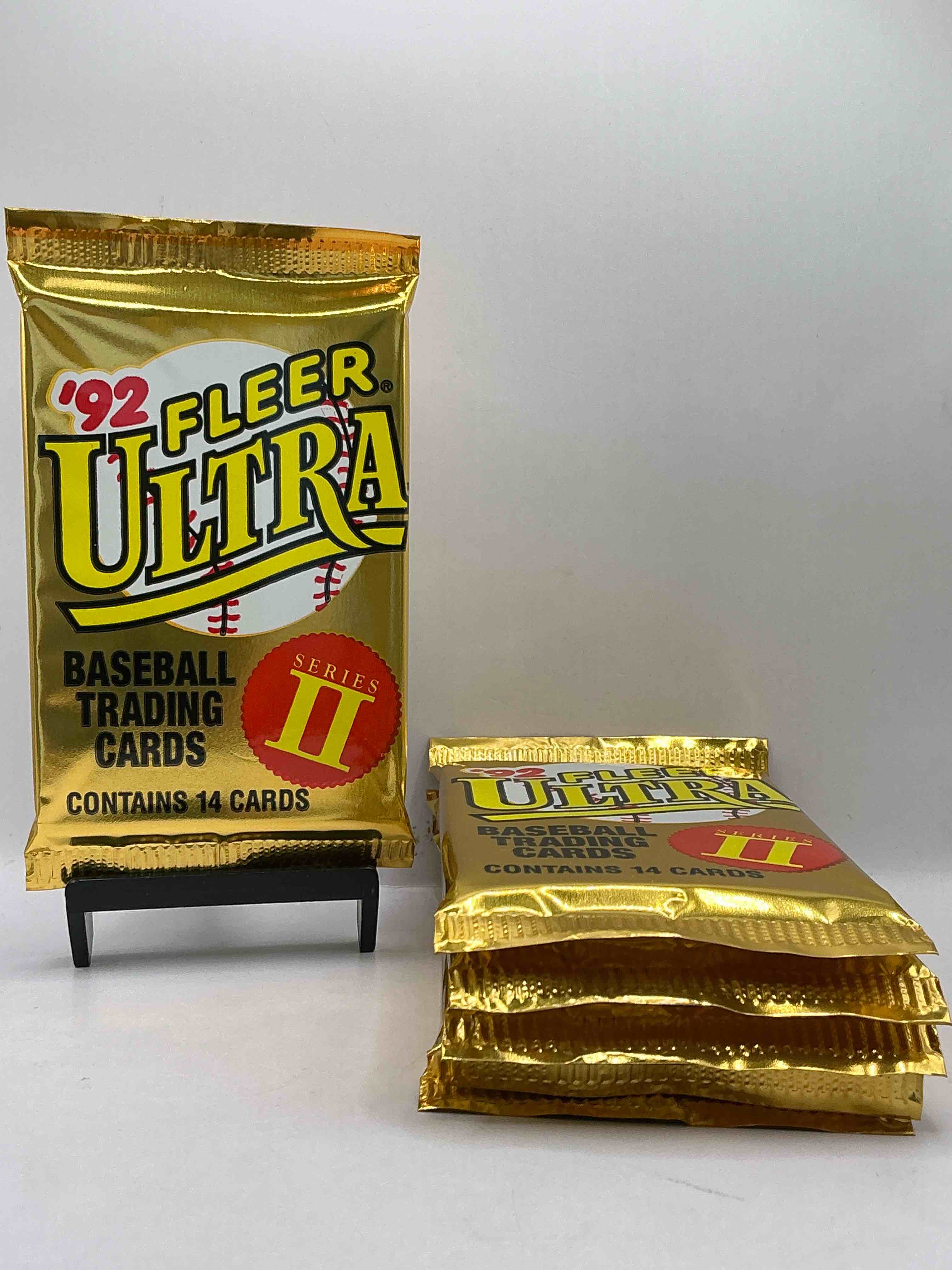 1992 fleer ultra series ii baseball sealed card pack, direct from original sealed retail case! search for valuable early ken griffey jr., nolan ryan, cal ripken jr. & much more in this premium card set! these cards are gorgeous!