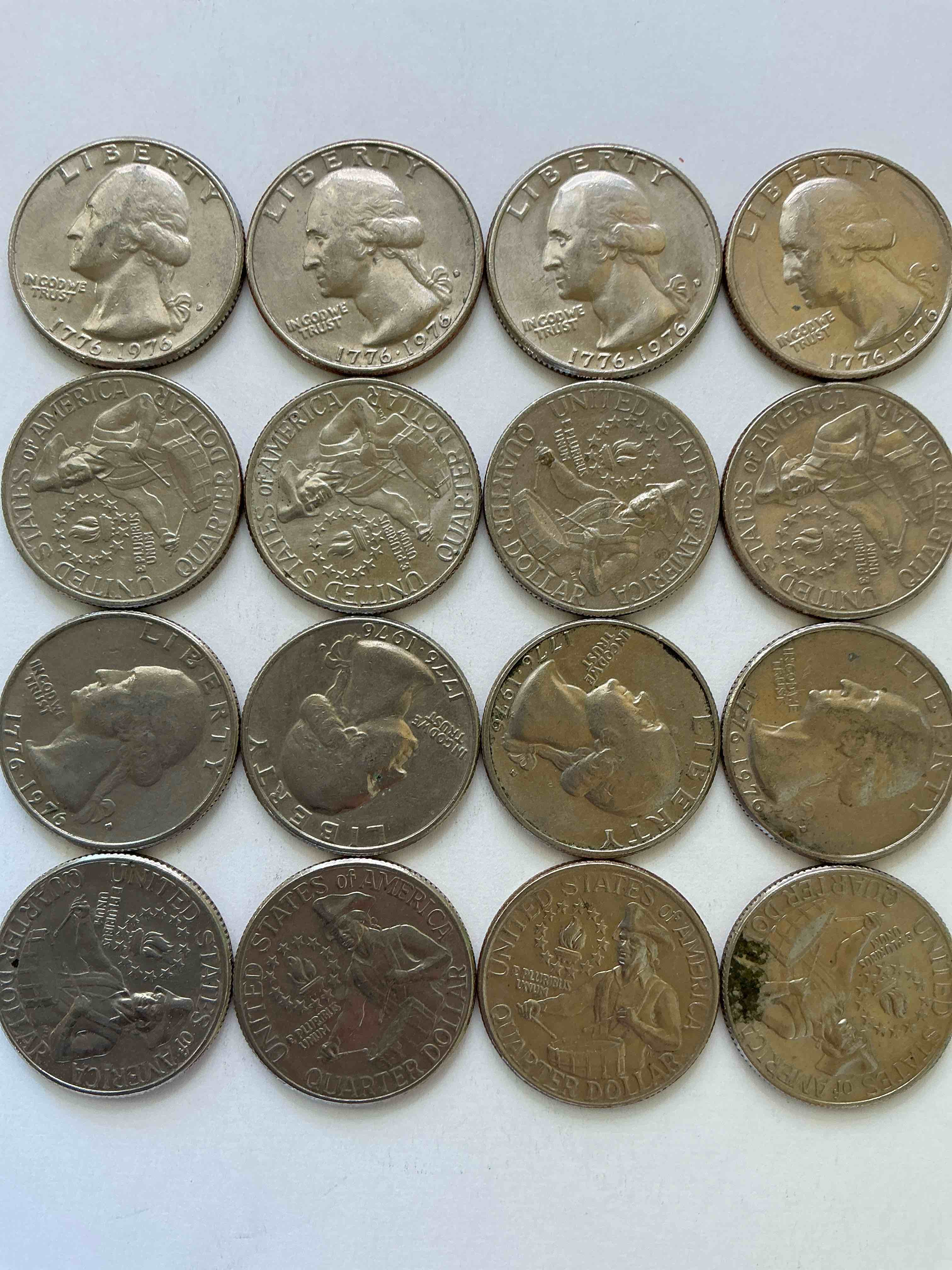 1976 bicentennial bliss! in 1976 the u.s. mint produced coins celebrating the 200 year anniversary of america. up for auction are awesome examples of quarters produced for this... the infamous 200 year anniversary edition! highly desirable for collectors! own pieces of history & get ready for america's 250 year anniversary coming soon!