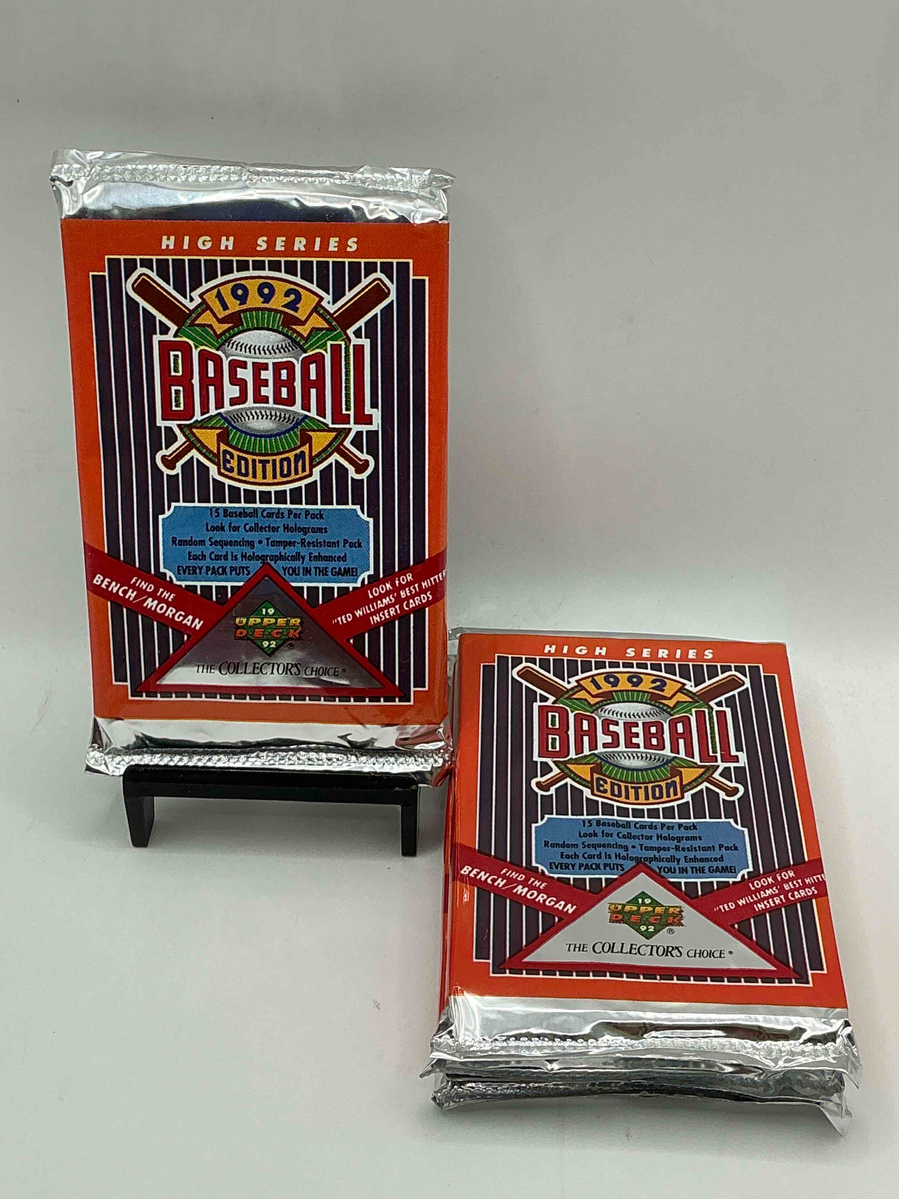 1992 Upper Deck Baseball Sealed Sports & Collectible Card Pack, Direct From Original Sealed Retail Case! Search For Ultra Rare & Valuable Ted Williams & Johnny Bench Signed Insert Cards As Well As Deion Sanders, Ken Griffey Jr., Nolan Ryan & So Much More!