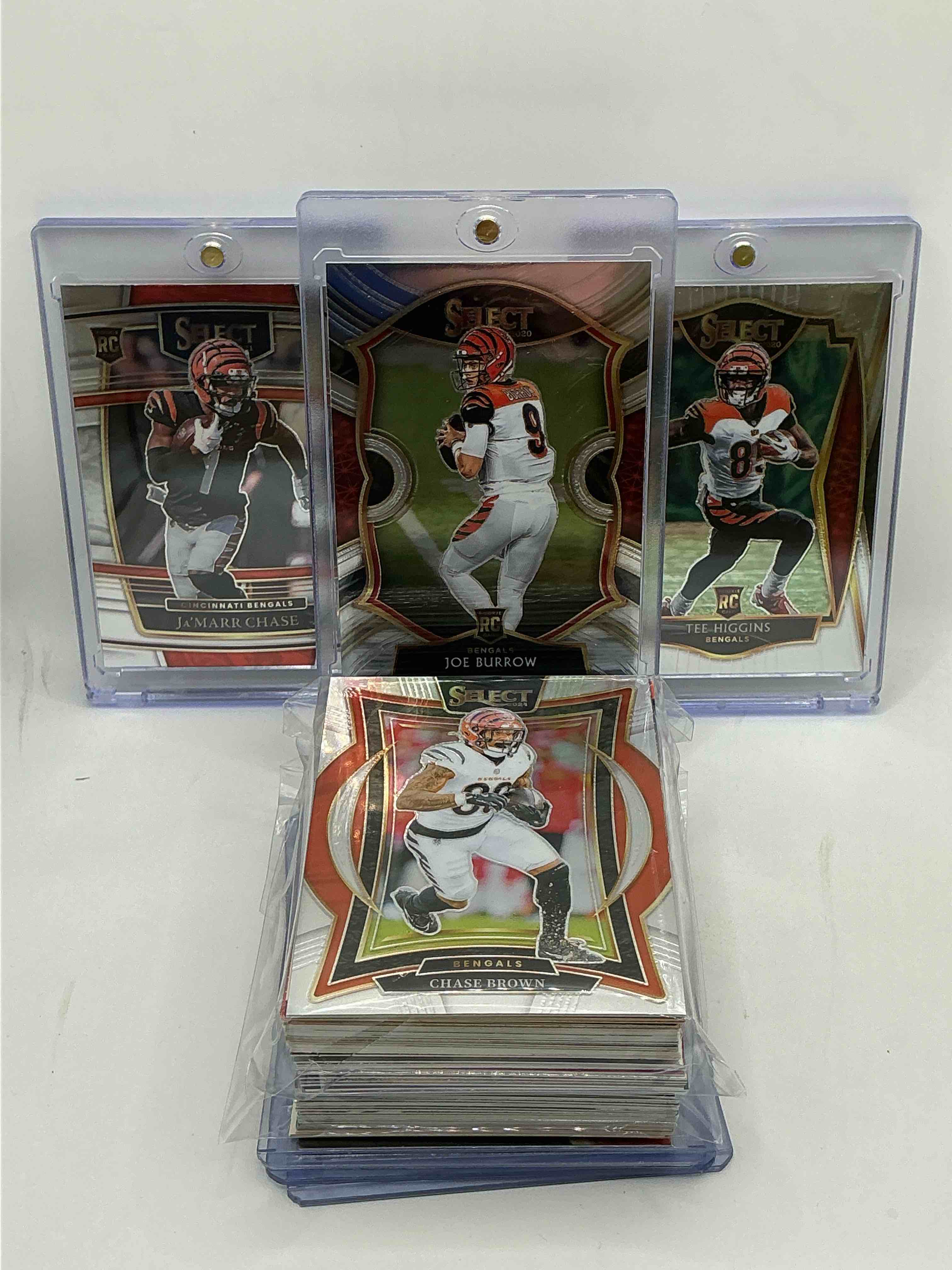 Bengals Select Rookie Bonanza! 2020 Select Rookie Joe Burrow! 2021 Select Rookie Ja’marr Chase! 2020 Select Rookie Tee Higgins! Along With 50 Other Bengals Heroes, Legends, Rookies & Commons!