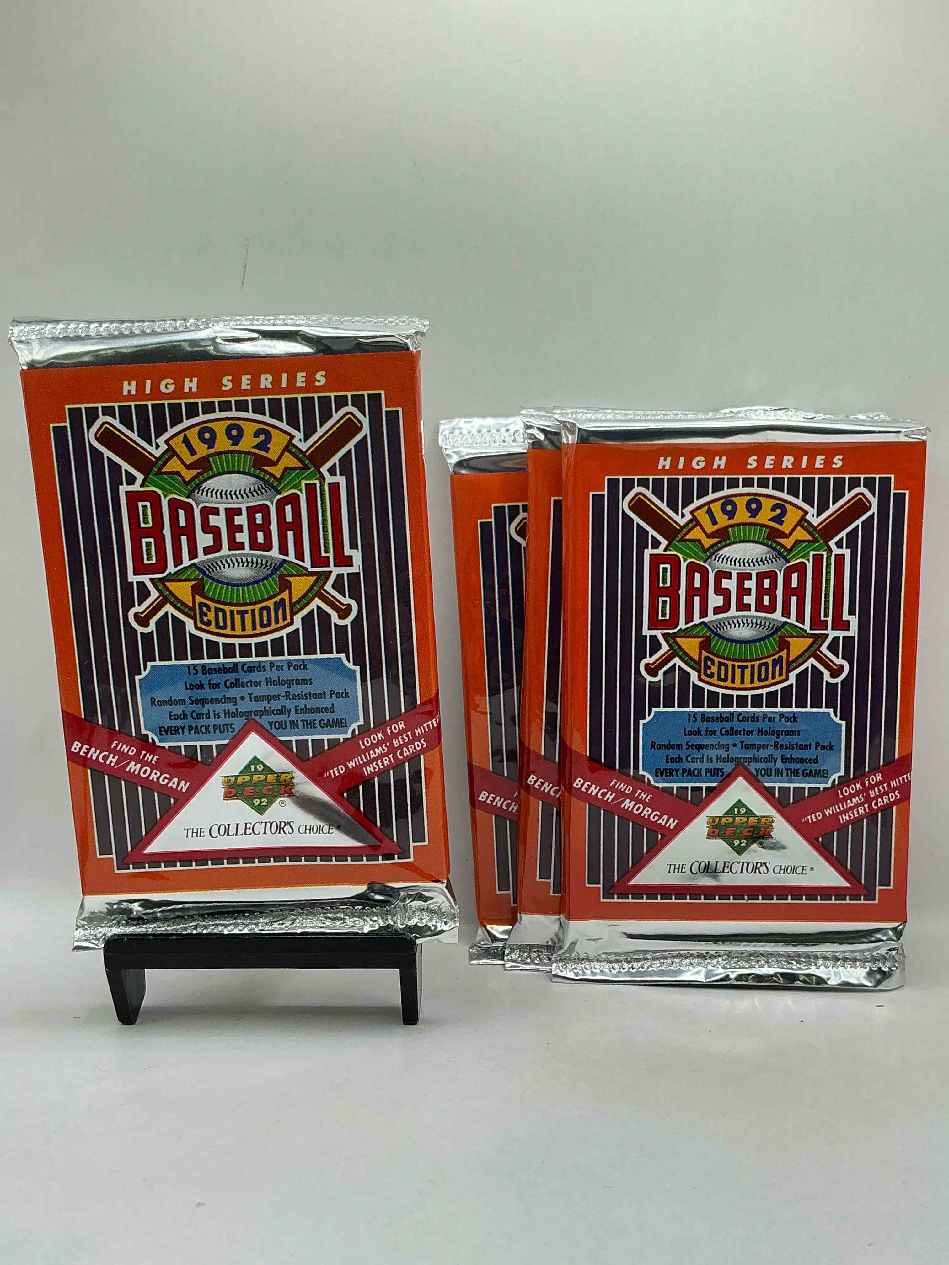 1992 upper deck baseball sealed sports & collectible card pack, direct from original sealed retail case! search for ultra rare & valuable ted williams & johnny bench signed insert cards as well as deion sanders, ken griffey jr., nolan ryan & so much more!