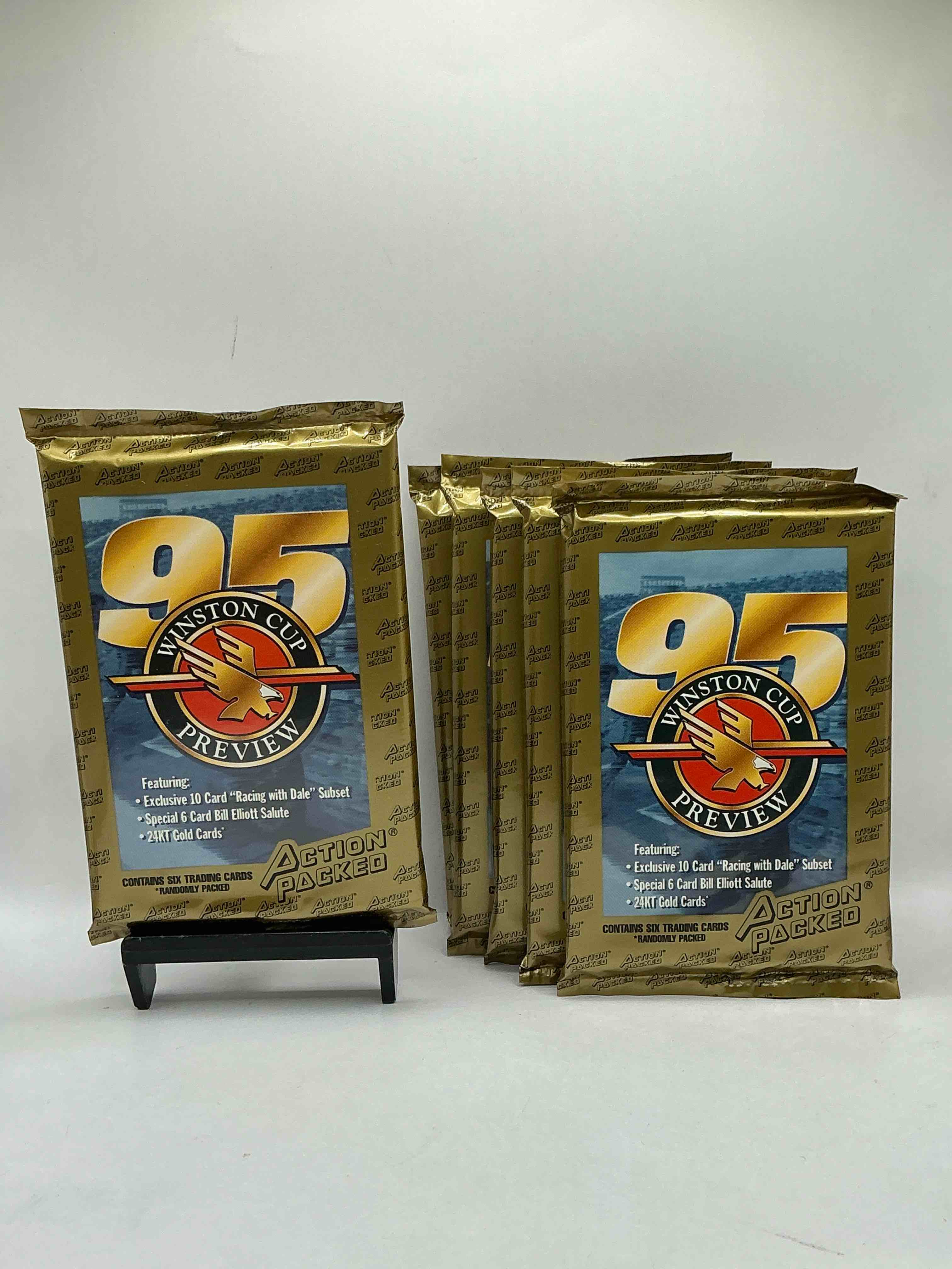 NASCAR Craziness! 1995 Action Packed Winston Cup Preview Card Packs! Search For Dale SR Subsets & A Special 6 Card Bill Elliot Salute! All The Best In NASCAR From The 90’s!