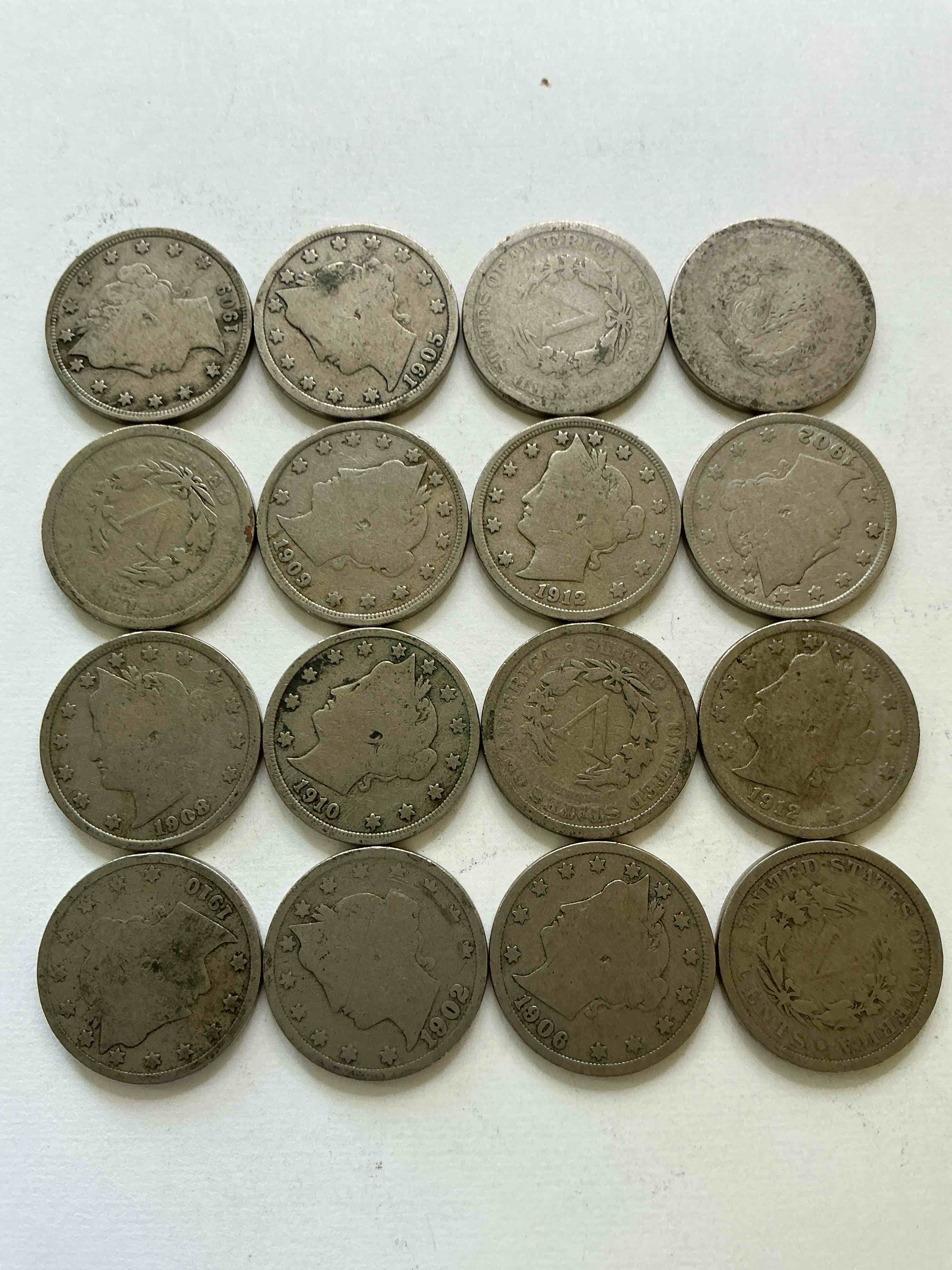 Antique U.S. V Nickels! Think Of The History These Coins Have Seen!, Liberty Head V Nickels Were Minted Up Until 1913 & Were The Style Of Nickels Before Buffalo Nickels. Own Some Cool Pieces Of History! Rare To See These Coins With The "Date On" In Circulated Condition!