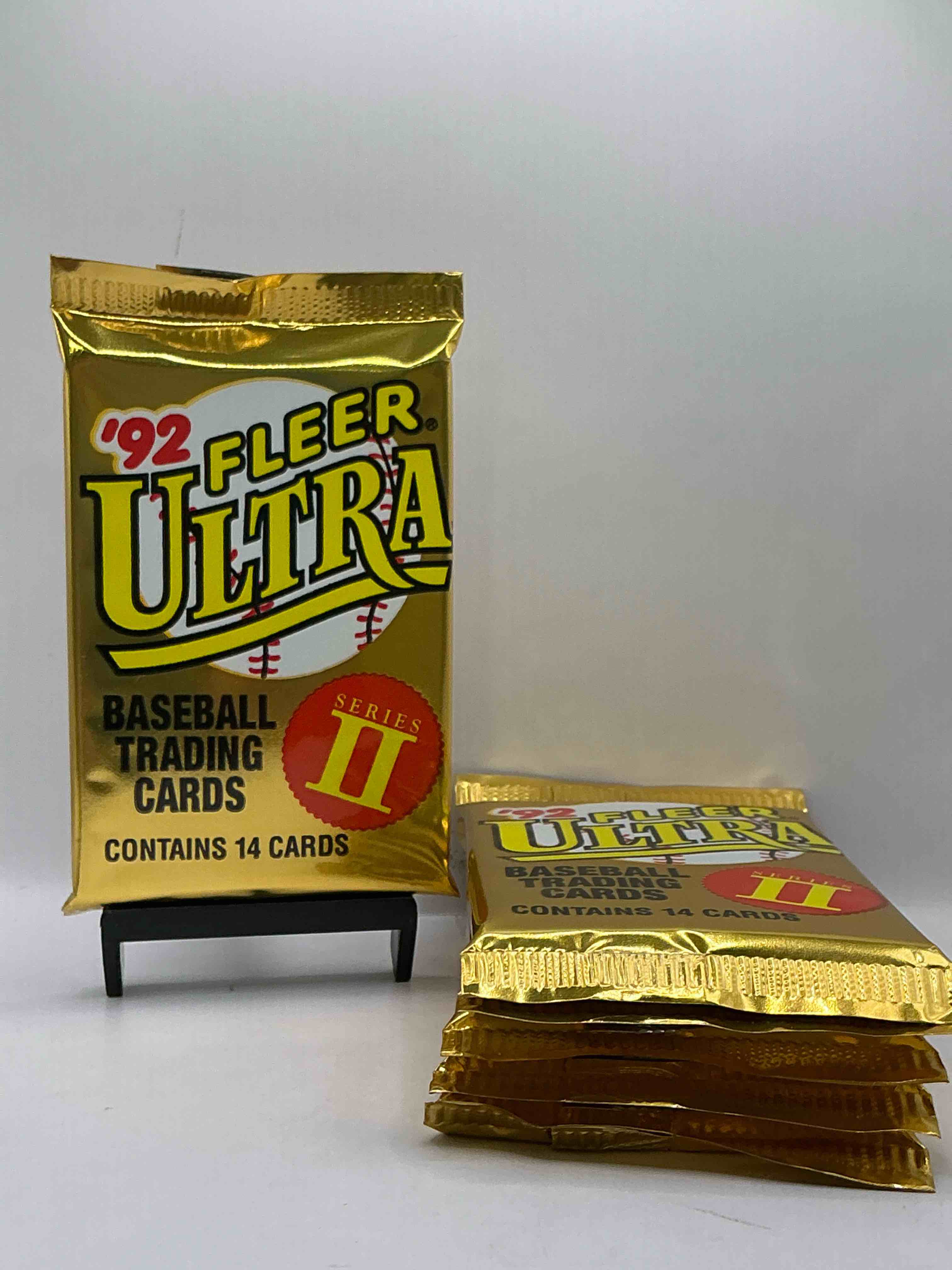 1992 fleer ultra series ii baseball sealed card pack, direct from original sealed retail case! search for valuable early ken griffey jr., nolan ryan, cal ripken jr. & much more in this premium card set! these cards are gorgeous!