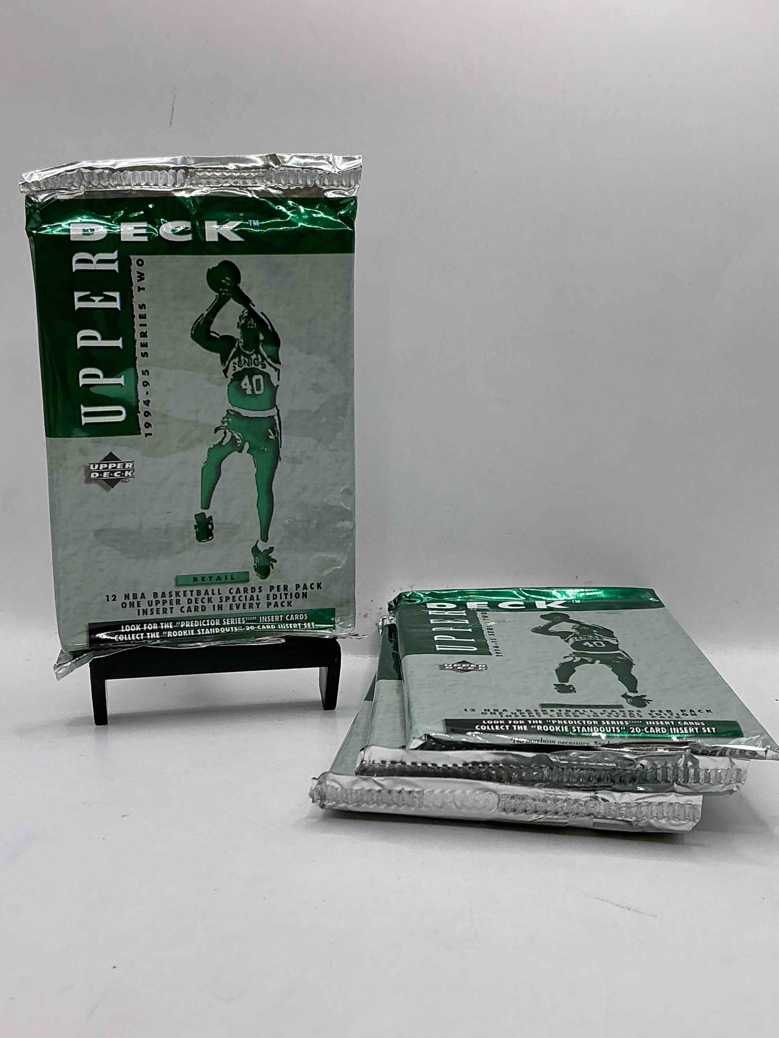 Michael Jordan!? Wow... Super Rare 1994-95 Upper Deck Basketball Packs, Direct From Original Box! Search For Awesome Cards, Michael Jordan Then & Now Card, Grant Hill Rookie Card, Jason Kidd Rookie Card, Jalen Rose Rookie Card & So Much More!