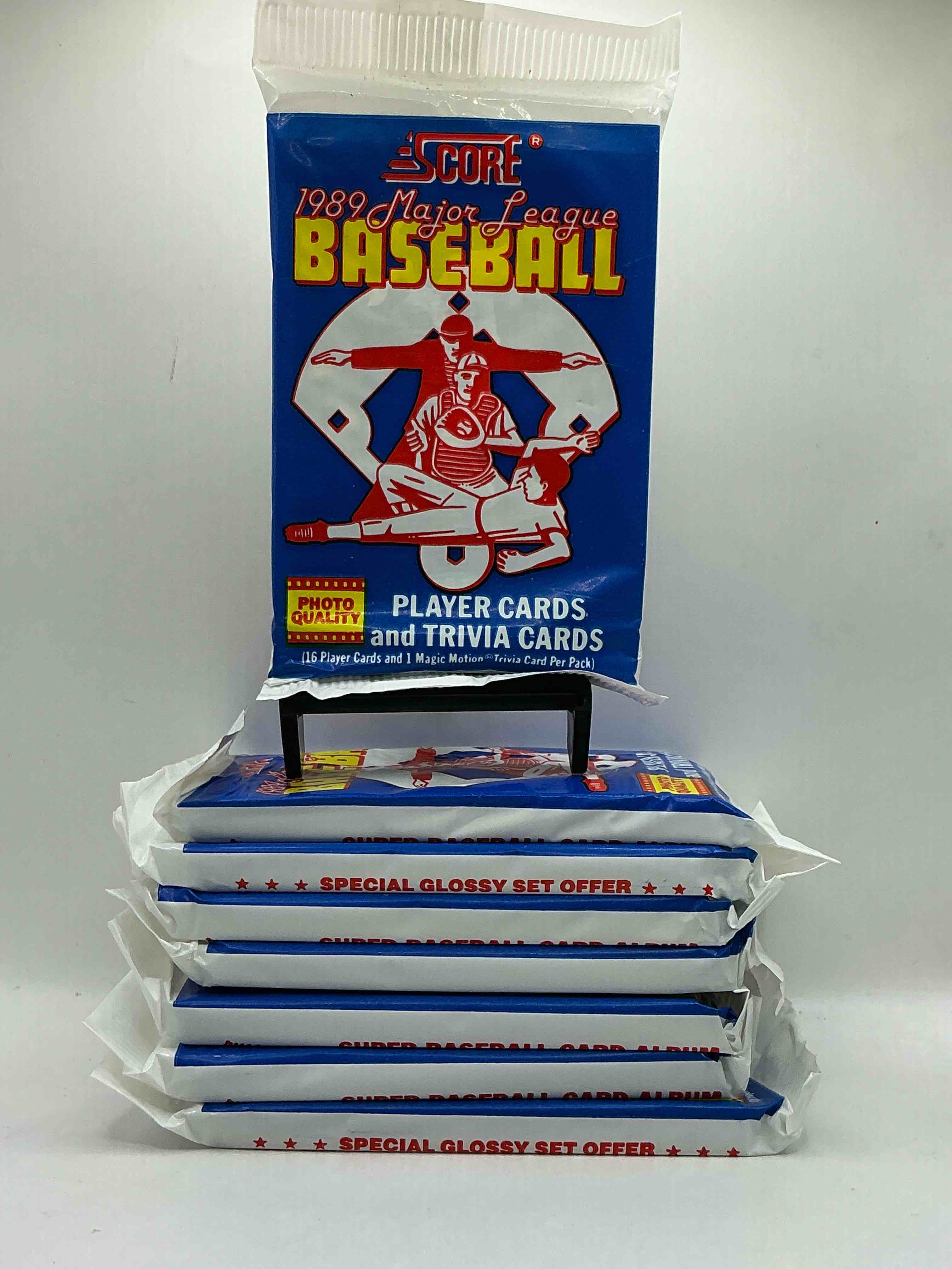 1989 score baseball sealed sports collectible card pack, direct from original retail case! search for valuable don mattingly #1 & so many cool nostalgic 80's players!