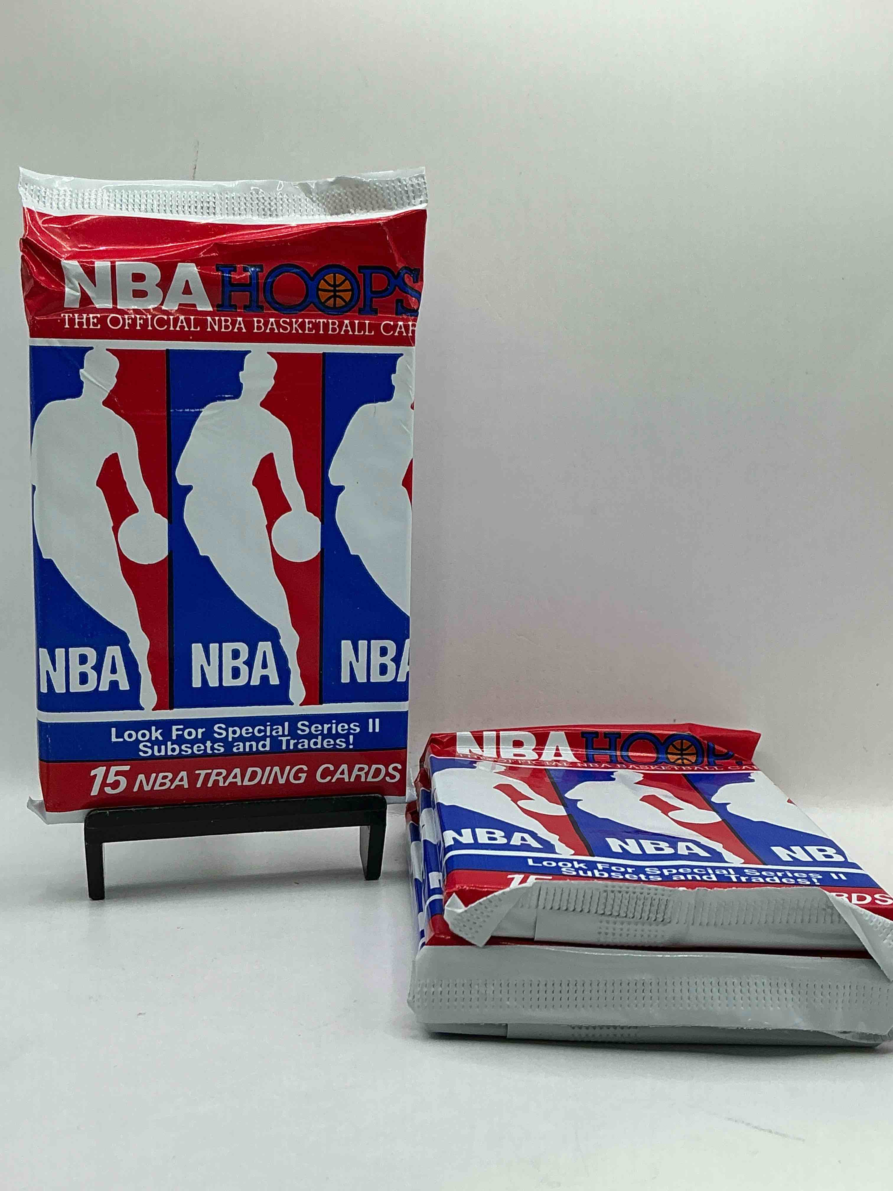 Michael Jordan?! Wow, Vintage 1990/91 NBA Hoops RARE Red Series Two Sealed Sports Card & Collectible Pack, Direct From Original Factory Sealed Retail Case!Series 2 Extremely Hard To Find & Includes Sought After Subsets! Look For Many Valuable Cards Such As Michael Jordan #65 (PSA 10 Value $225) & So Much More!