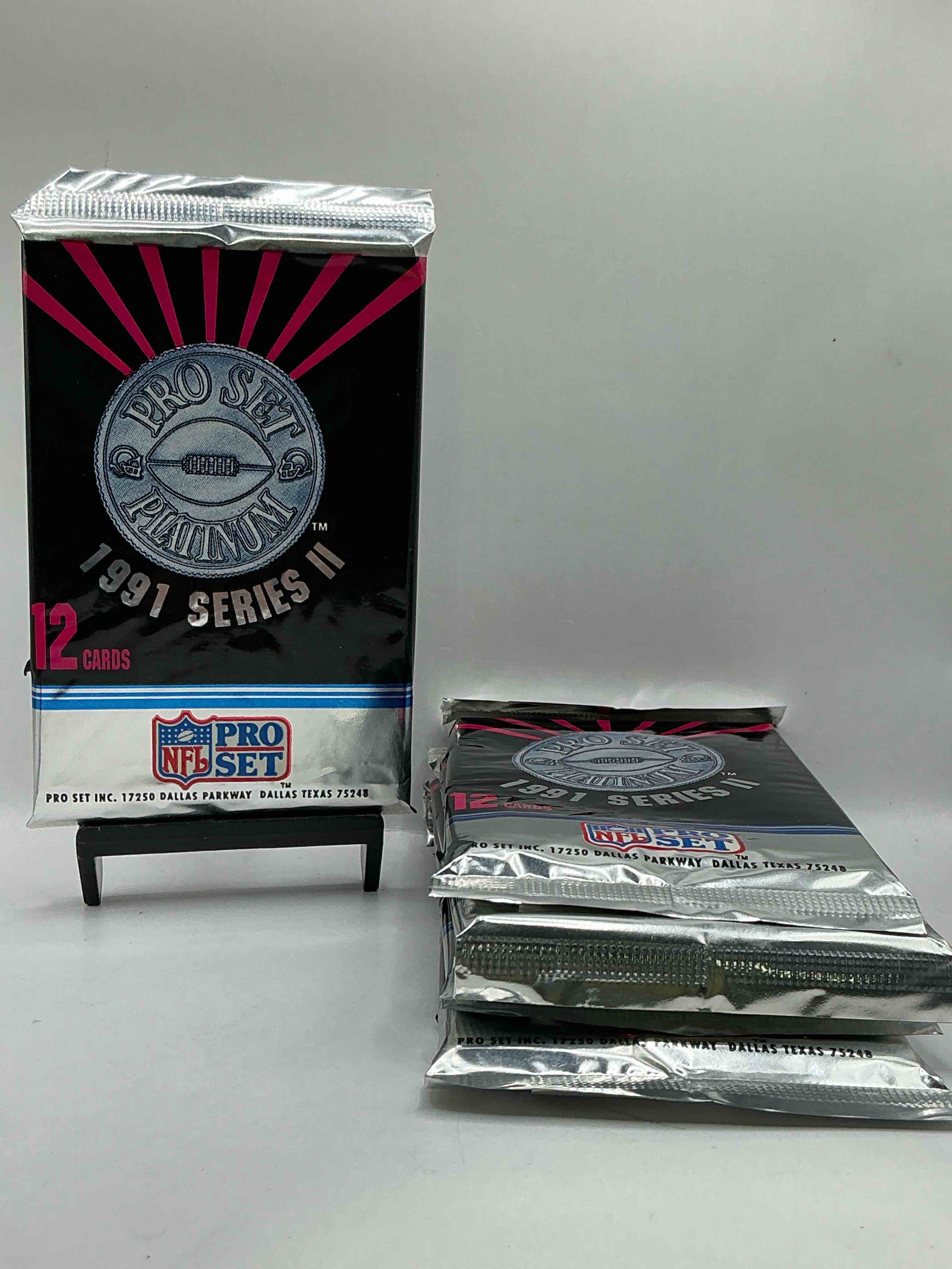 1991 Pro Set Platinum Edition Series II Unopened Packs! Search For Brett Favre Rookie & Bill Belichick Coach Rookie Card As Well As Santa Claus Card!