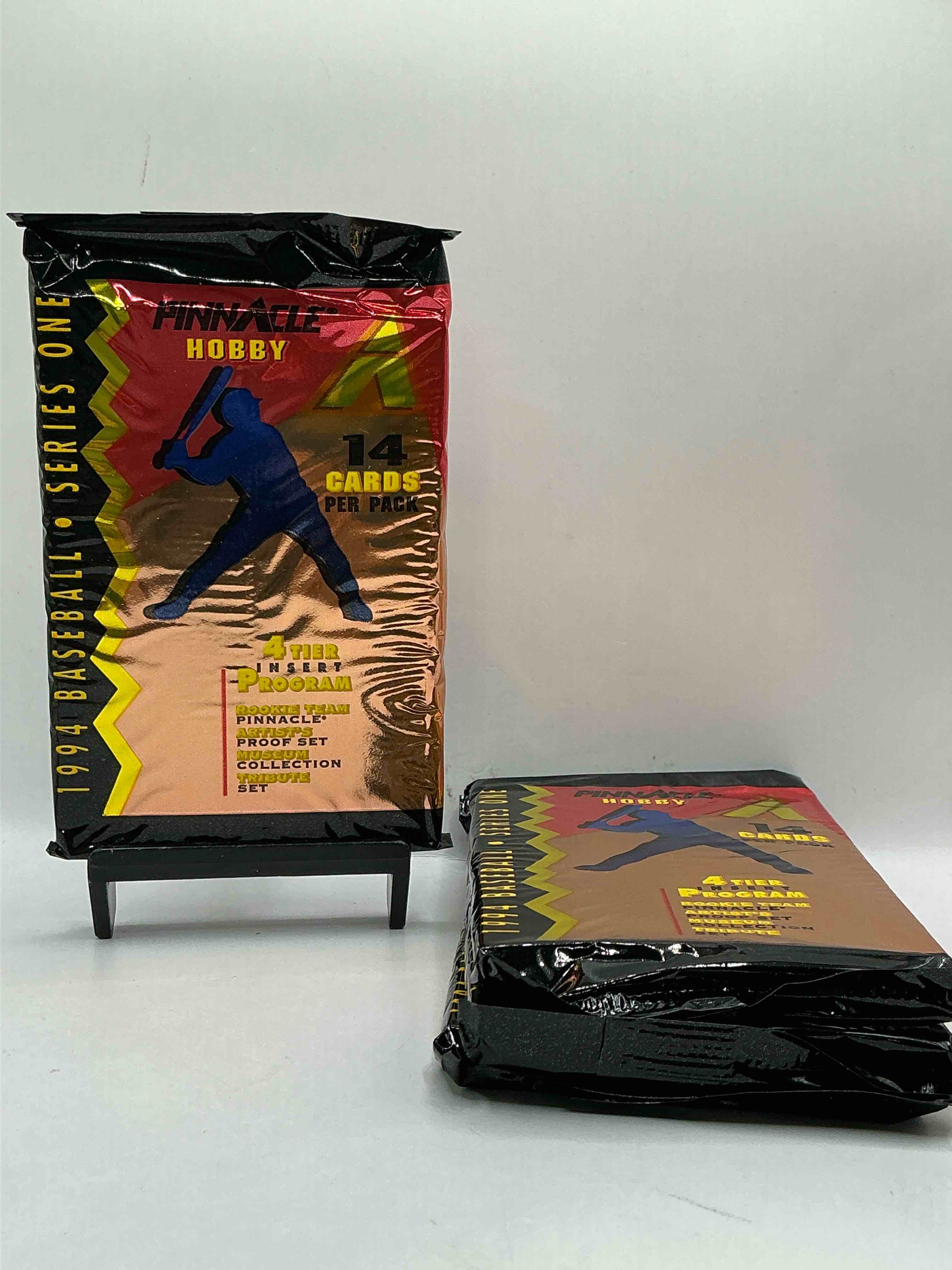 Rare! 1994 Pinnacle Baseball Packs! Search For 3 Tier Inserts, Rookie Team, Artists Proof & Museum Collection Cards! Ken Griffey Jr!? Don Mattingly!? Search For Insane 80's & 90's Baseball Players & Stars! Straight From Box!