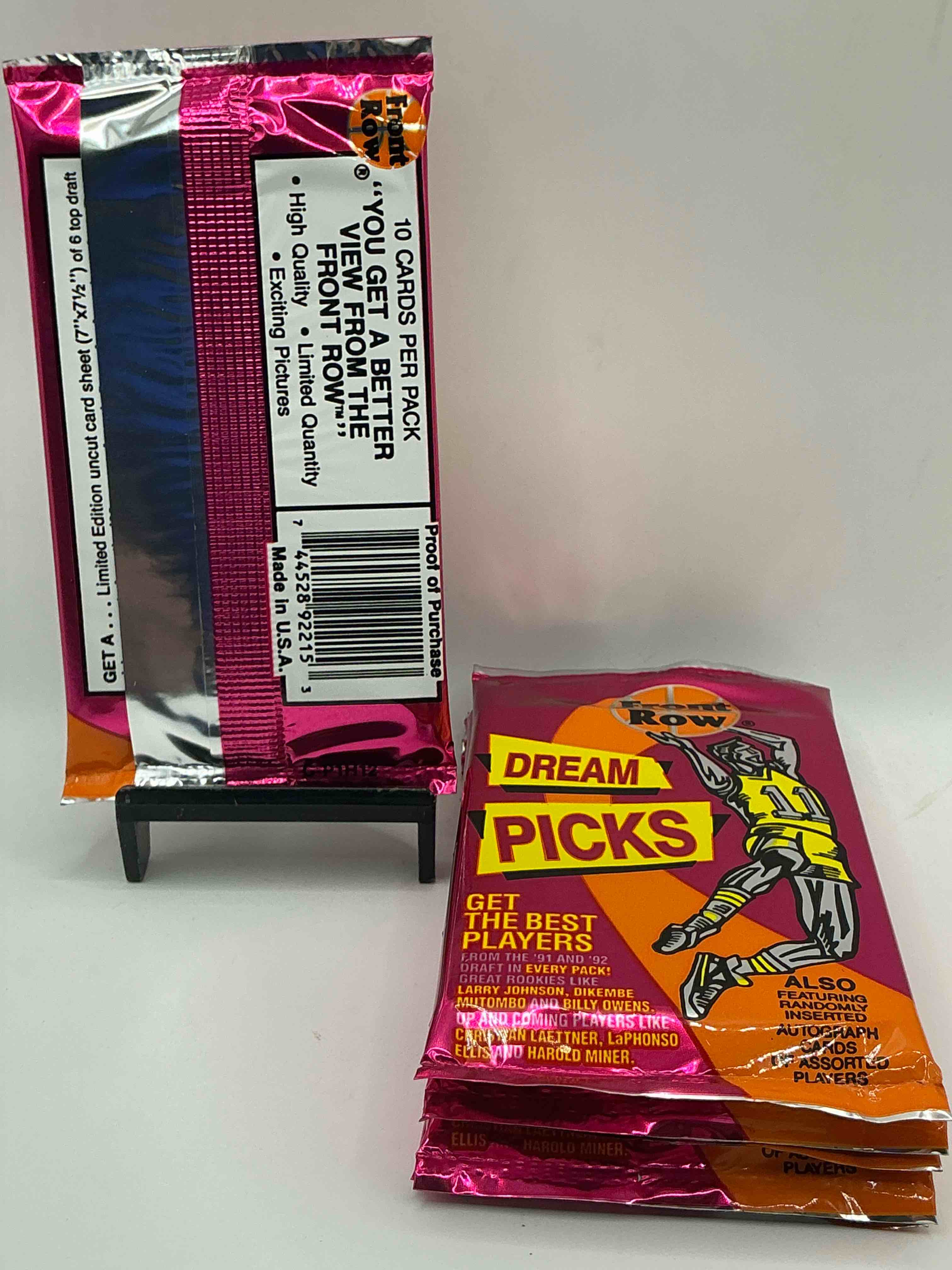 Condition photo showing New/Like New for 1991 throwback rarity! here's something you've probably never seen! 1991 front row college basketball / nba unopened sealed packs, direct from sealed original retail case! includes randomly inserted rare autograph cards! front row was the “original" college jersey card packs back in the day & has long been defunct. these cards are becoming serious collector items due to their scarcity. these things are serious rare! own some great sports card history & something you'll rarely see again!
