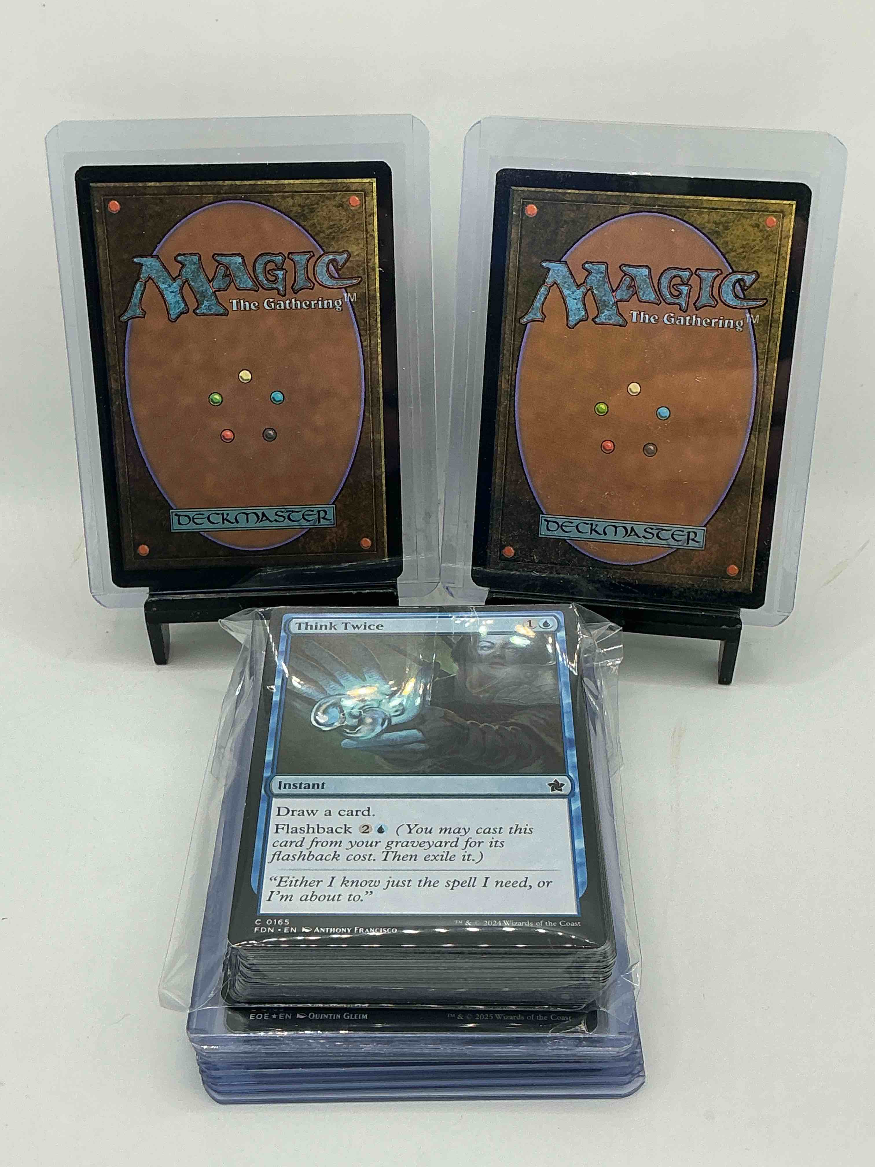 Condition photo showing New/Like New for magic the gathering 50 card lot! lot includes 10 rare or holo foil cards! all cards in excellent condition! a great way to join the mtg craze!