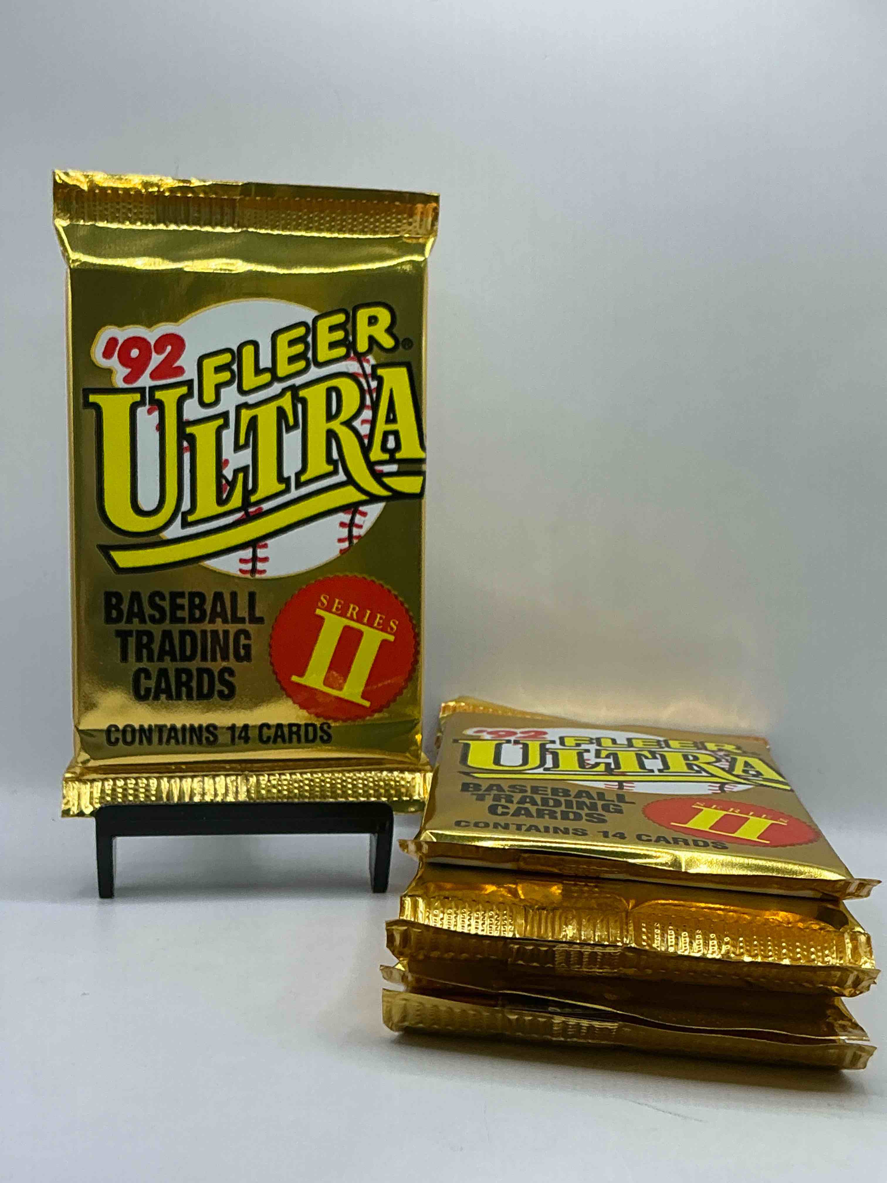 1992 fleer ultra series ii baseball sealed card pack, direct from original sealed retail case! search for valuable early ken griffey jr., nolan ryan, cal ripken jr. & much more in this premium card set! these cards are gorgeous!