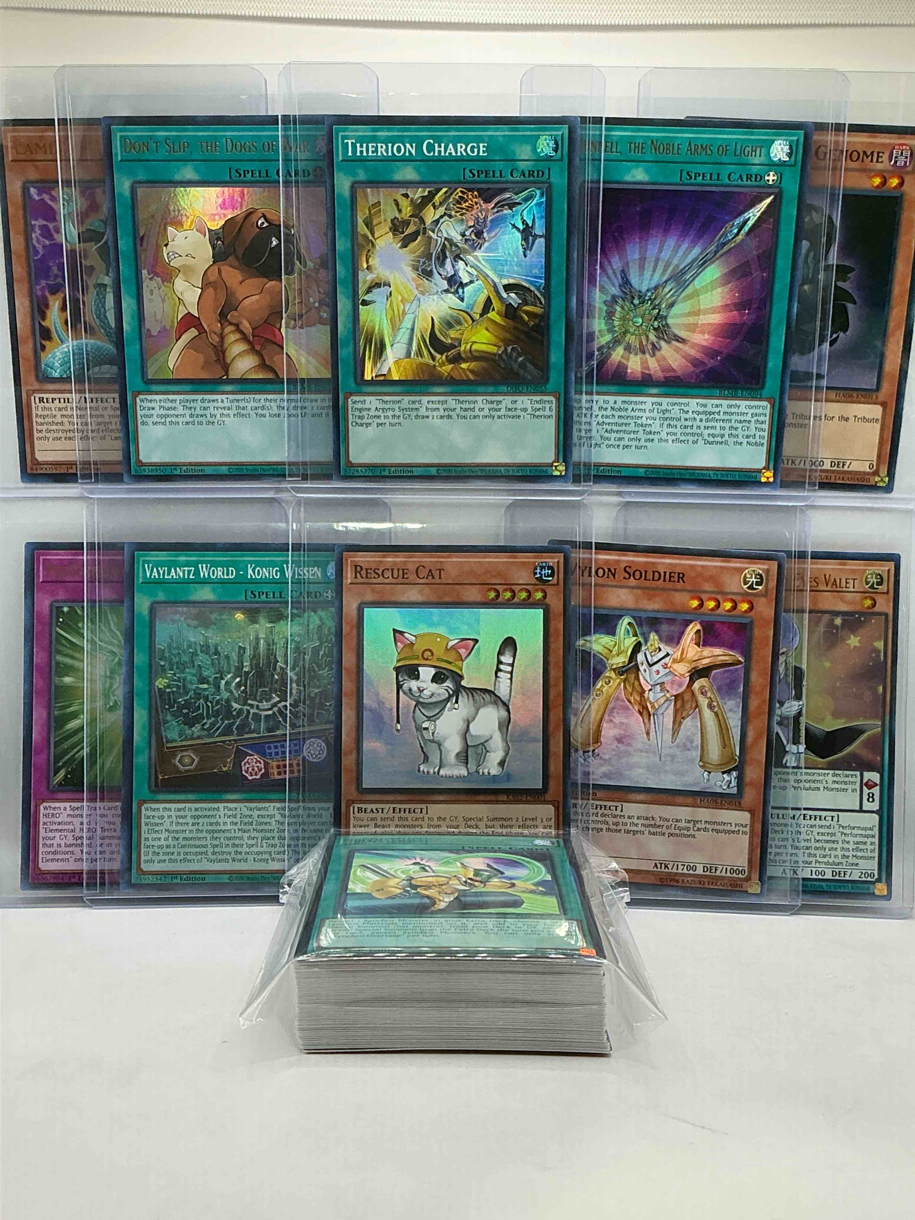 Condition photo showing New/Like New for yu-gi-oh 50 card lot! join the craze of yu-gi-oh with these awesome cards! this 50 card lot includes the big three yu-gi-oh category cards, monsters, spells & traps! this 50 card lot includes some of all three! wow! perfect time to start collecting! 