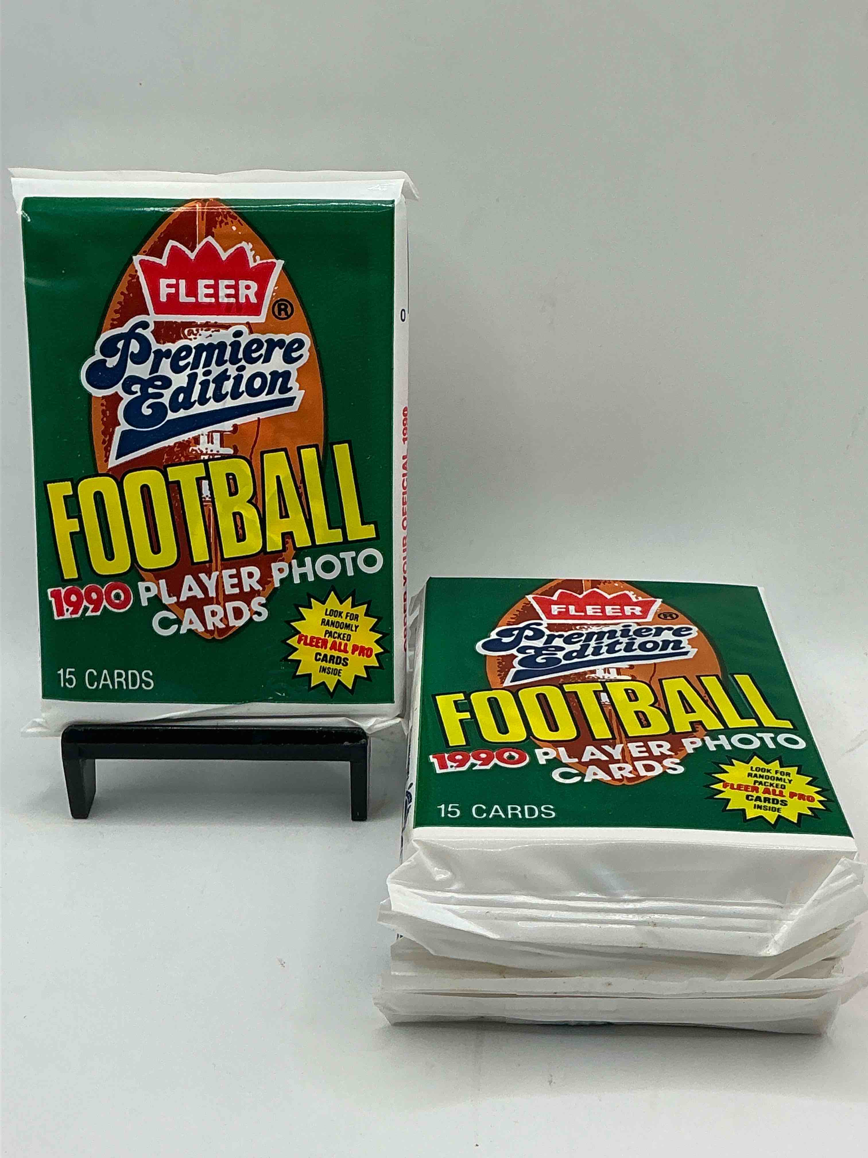 awesome premiere edition sports cards! emmitt smith rookie year! 1990 fleer premiere edition unopened packs direct from original box! search for emmitt smith rookies!