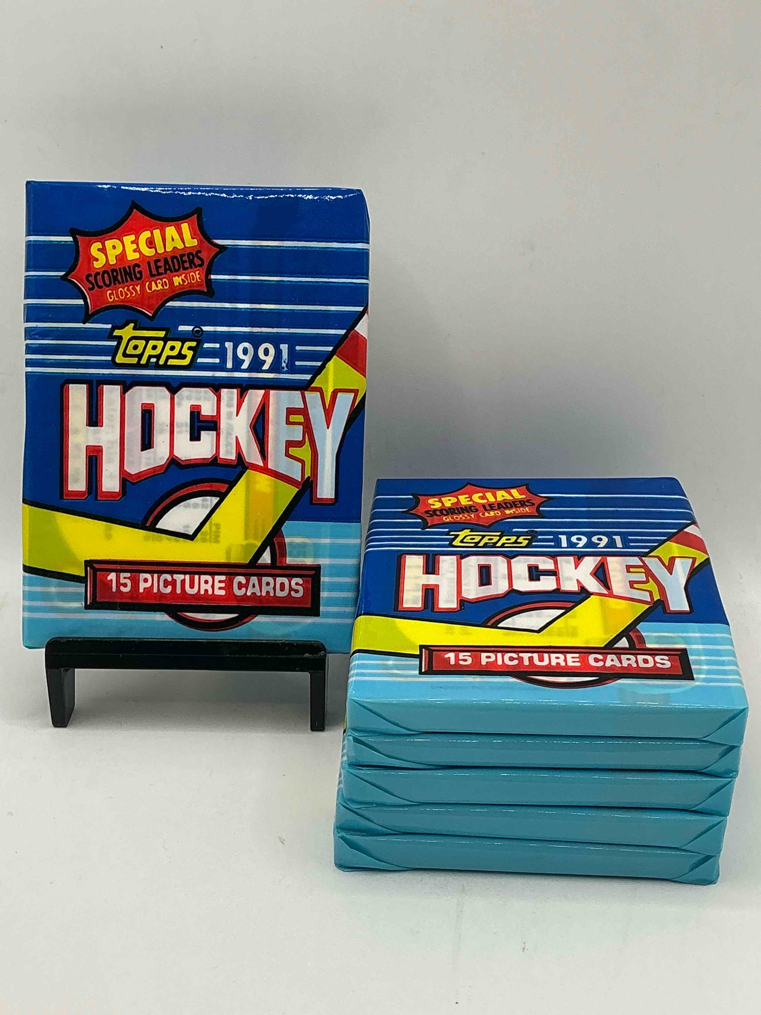 hockey insanity! wow! 1991 nhl topps packs! look for all of your favorite stars from the 90’s in these rare packs!