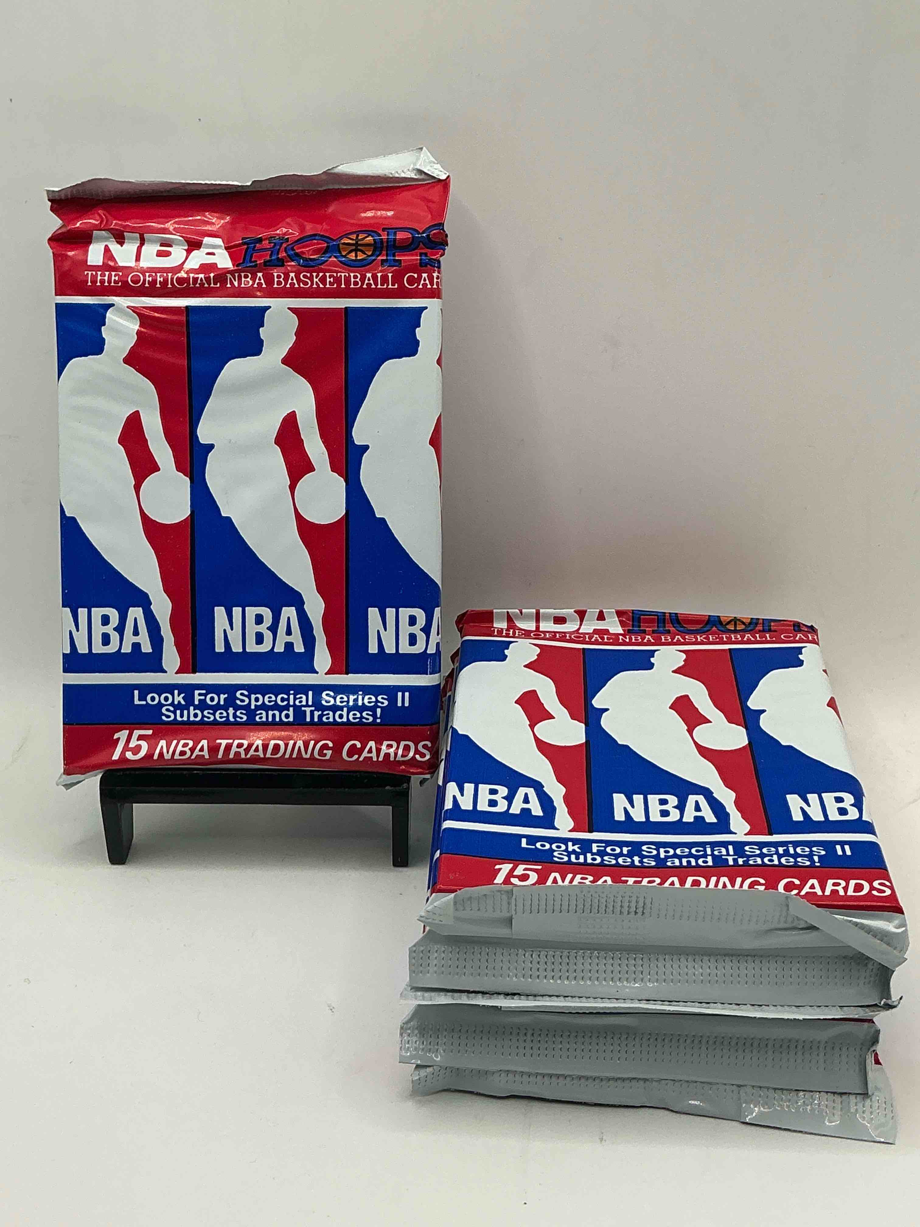 Michael Jordan?! Wow, Vintage 1990/91 NBA Hoops RARE Red Series Two Sealed Sports Card & Collectible Pack, Direct From Original Factory Sealed Retail Case!Series 2 Extremely Hard To Find & Includes Sought After Subsets! Look For Many Valuable Cards Such As Michael Jordan #65 (PSA 10 Value $225) & So Much More!