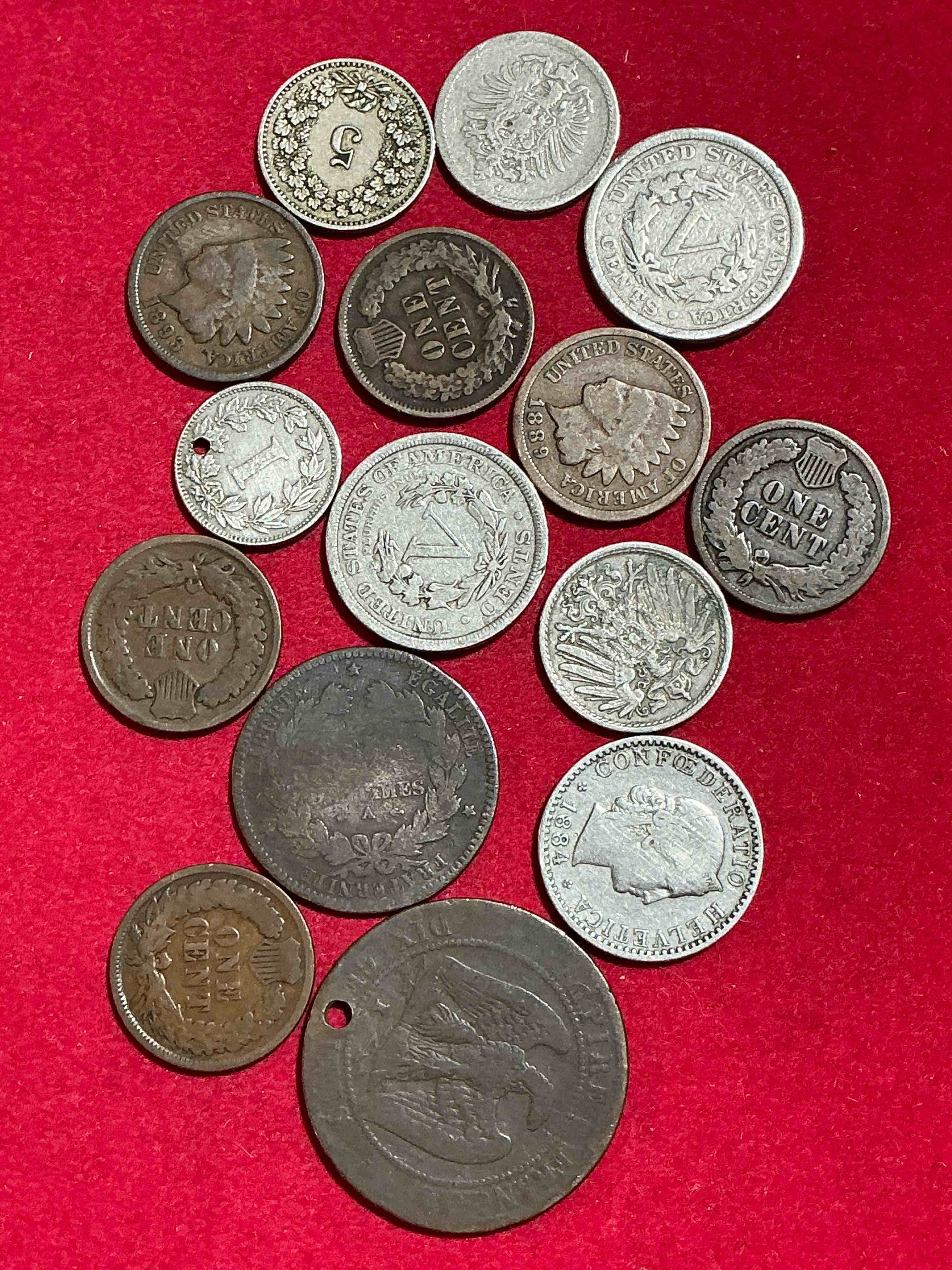 1800’s coins!!! lot of 15 coins all from the 19th century! each one is unique and has seen 100s of years of history!