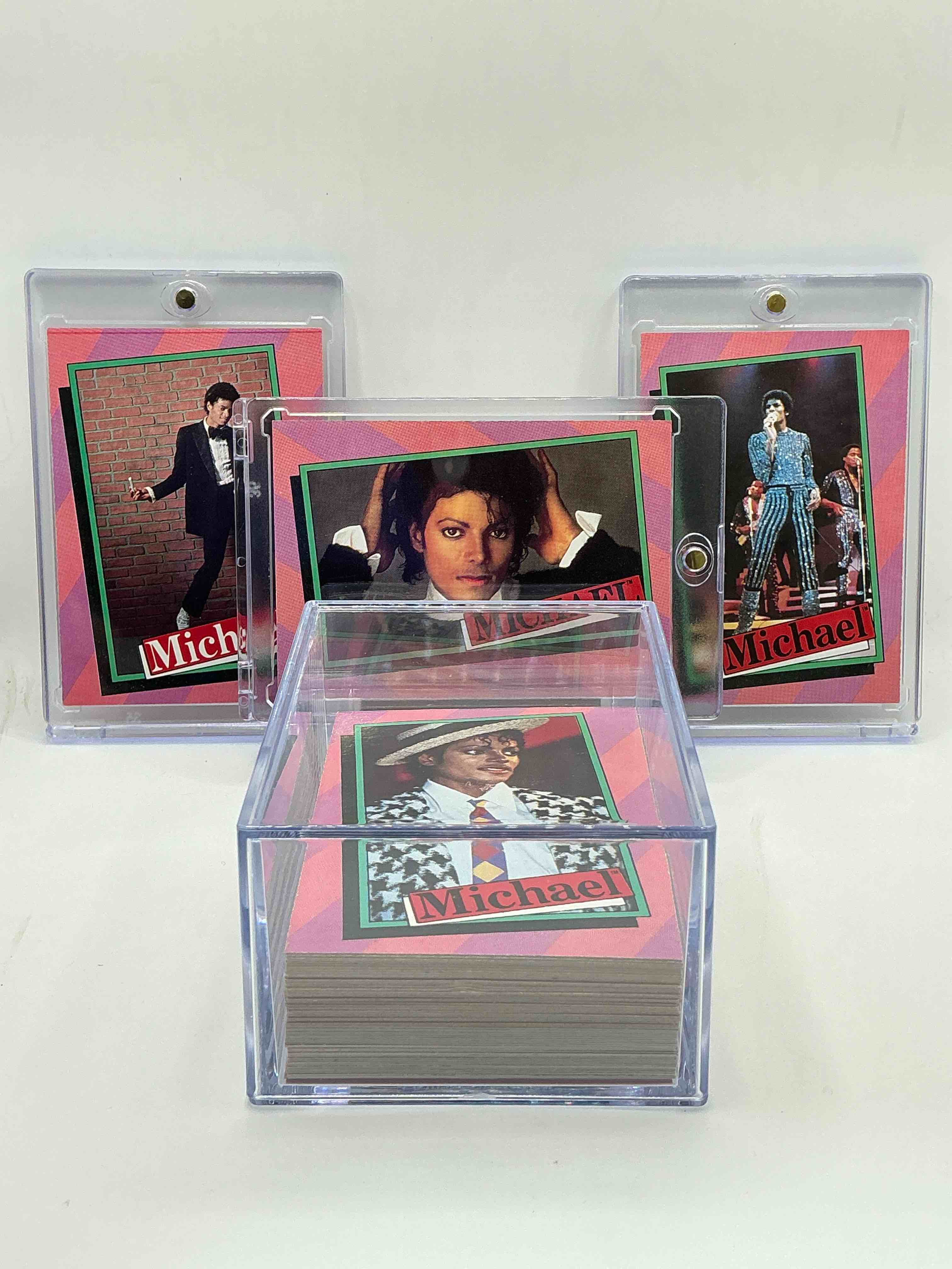 1984 Complete Rock History, Ultra Rare!  All 66 Pieces Together!  Complete 1984 Michael Jackson Trading Card & Sticker Set, In Great Condition!  Super Rare To Find All 33 Cards & 33 Stickers Together!  Own A Serious Collection Of Rock N Roll History! 