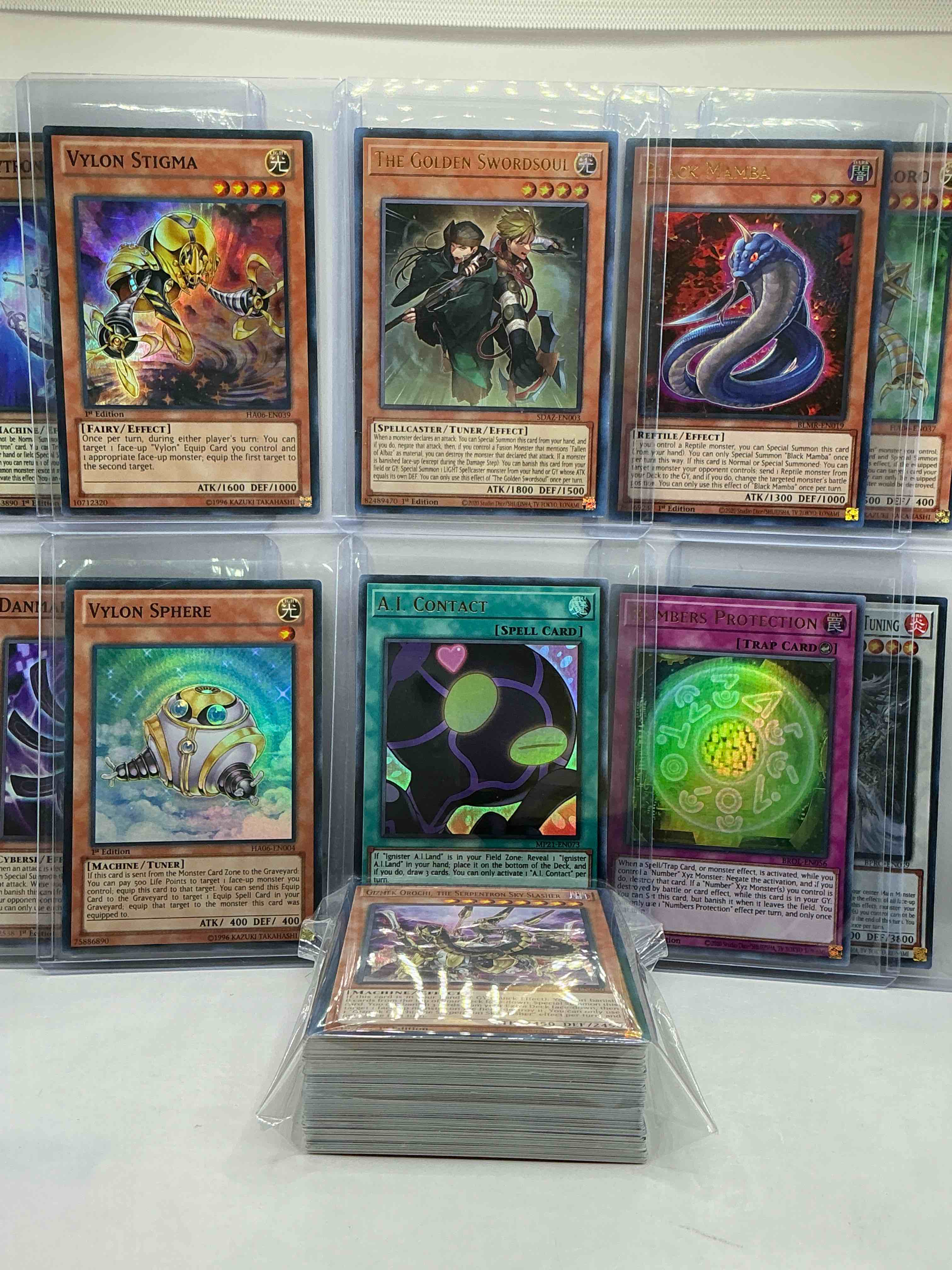 Condition photo showing New/Like New for yu-gi-oh 50 card lot! join the craze of yu-gi-oh with these awesome cards! this 50 card lot includes the big three yu-gi-oh category cards, monsters, spells & traps! this 50 card lot includes some of all three! wow! perfect time to start collecting!