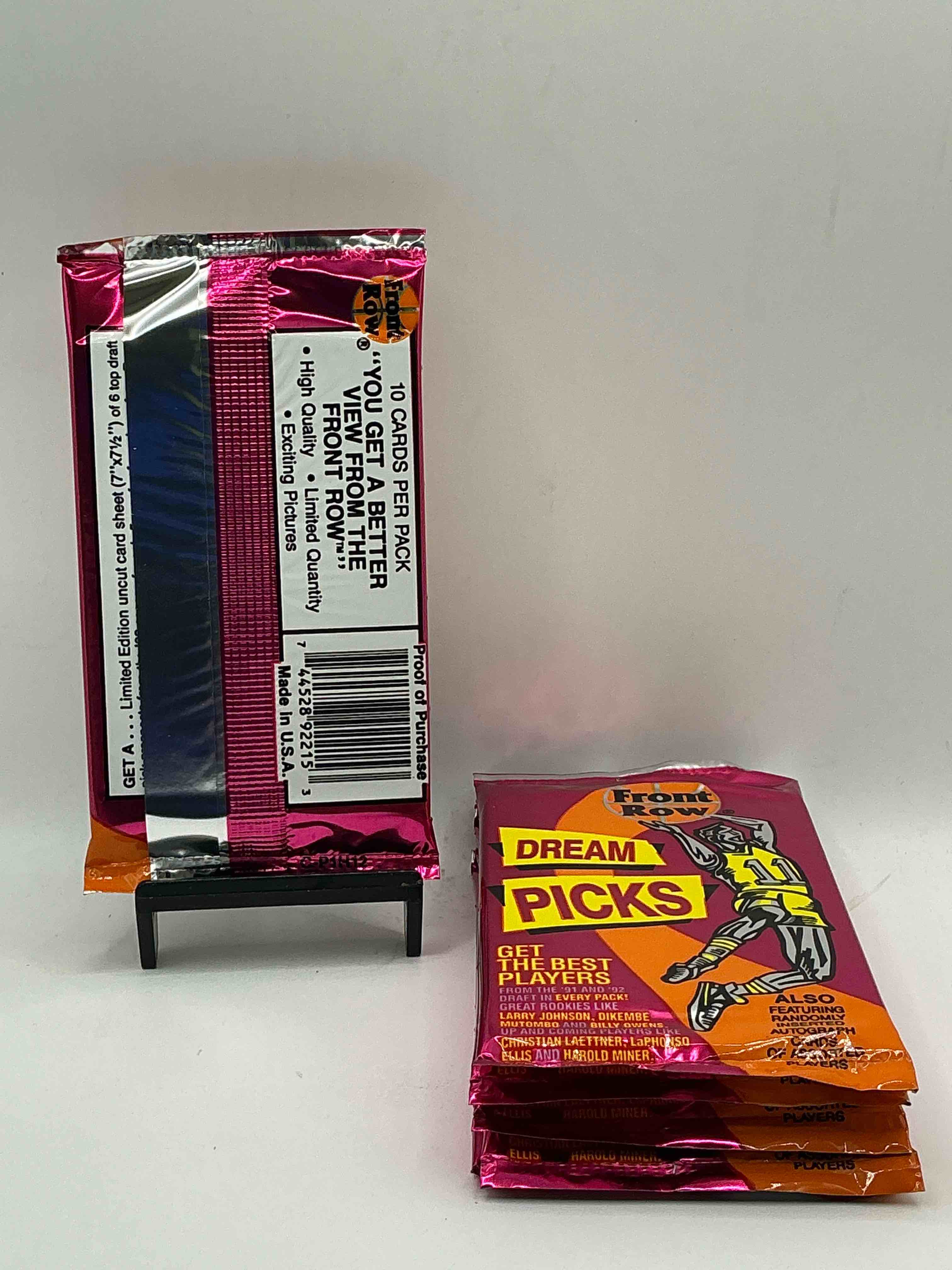 Condition photo showing New/Like New for 1991 throwback rarity! here's something you've probably never seen! 1991 front row college basketball / nba unopened sealed packs, direct from sealed original retail case! includes randomly inserted rare autograph cards! front row was the “original" college jersey card packs back in the day & has long been defunct. these cards are becoming serious collector items due to their scarcity. these things are serious rare! own some great sports card history & something you'll rarely see again!