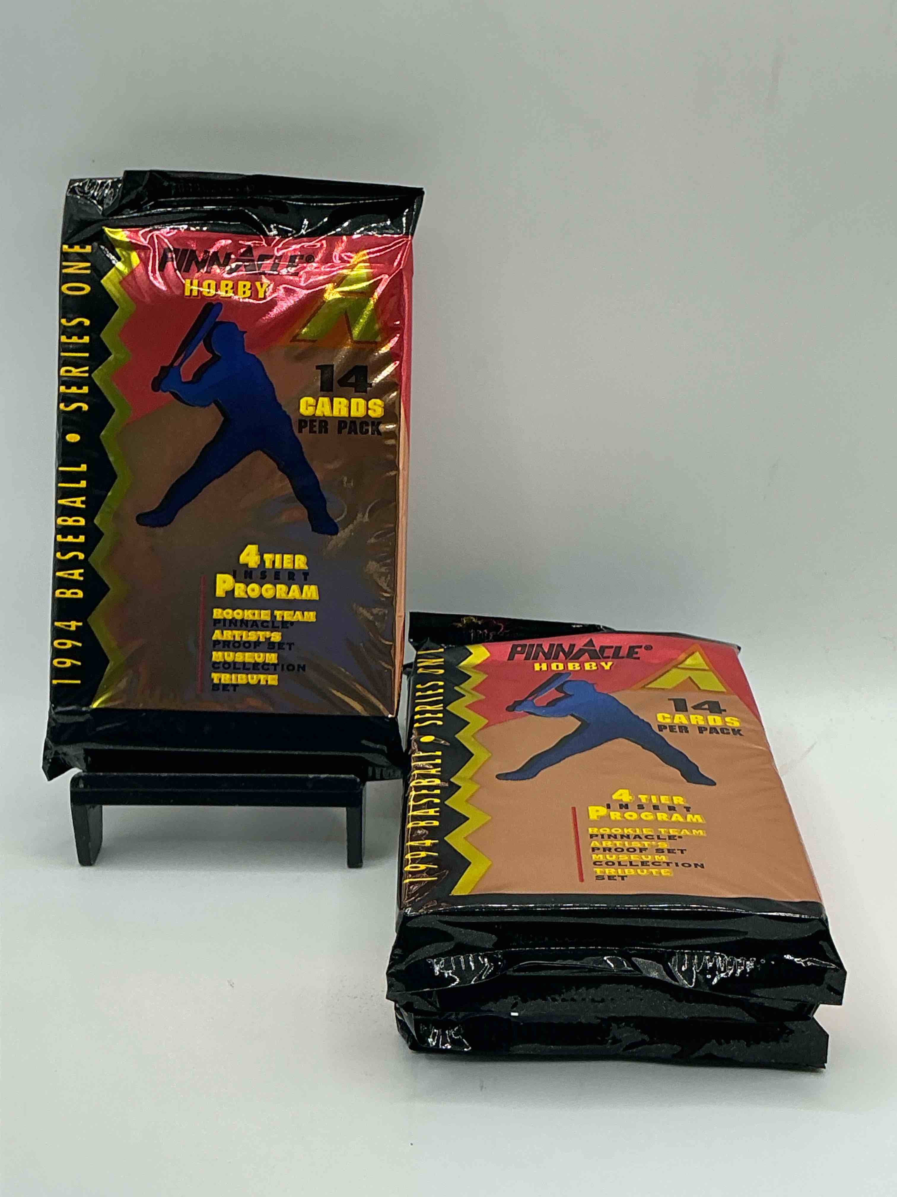 Rare! 1994 Pinnacle Baseball Packs! Search For 4 Tier Inserts, Rookie Team, Artists Proof & Museum Collection Cards! Ken Griffey Jr!? Don Mattingly!? Search For Insane 80's & 90's Baseball Players & Stars! Straight From Box!