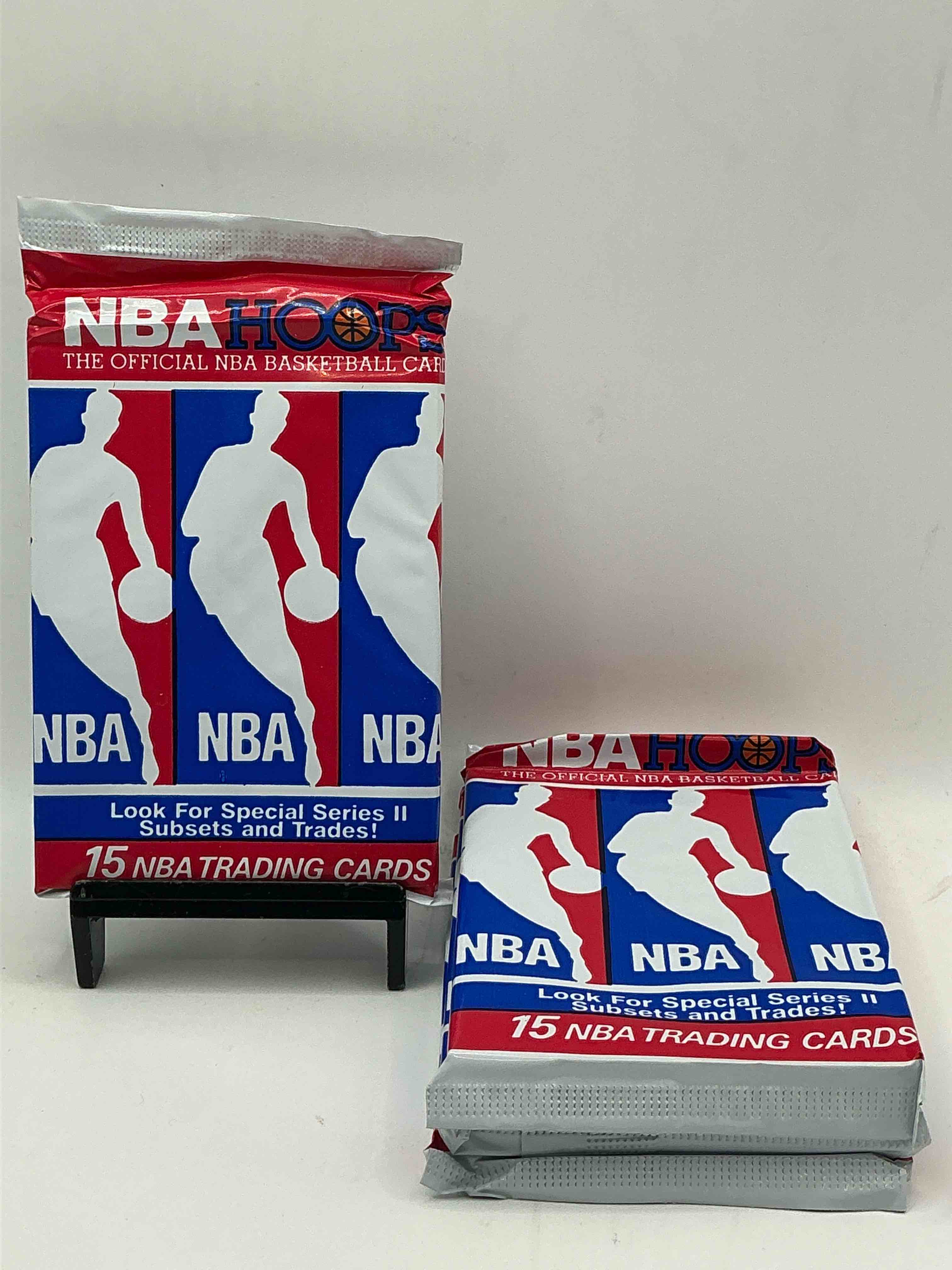 Michael Jordan?! Wow, Vintage 1990/91 NBA Hoops RARE Red Series Two Sealed Sports Card & Collectible Pack, Direct From Original Factory Sealed Retail Case!Series 2 Extremely Hard To Find & Includes Sought After Subsets! Look For Many Valuable Cards Such As Michael Jordan #65 (PSA 10 Value $225) & So Much More!