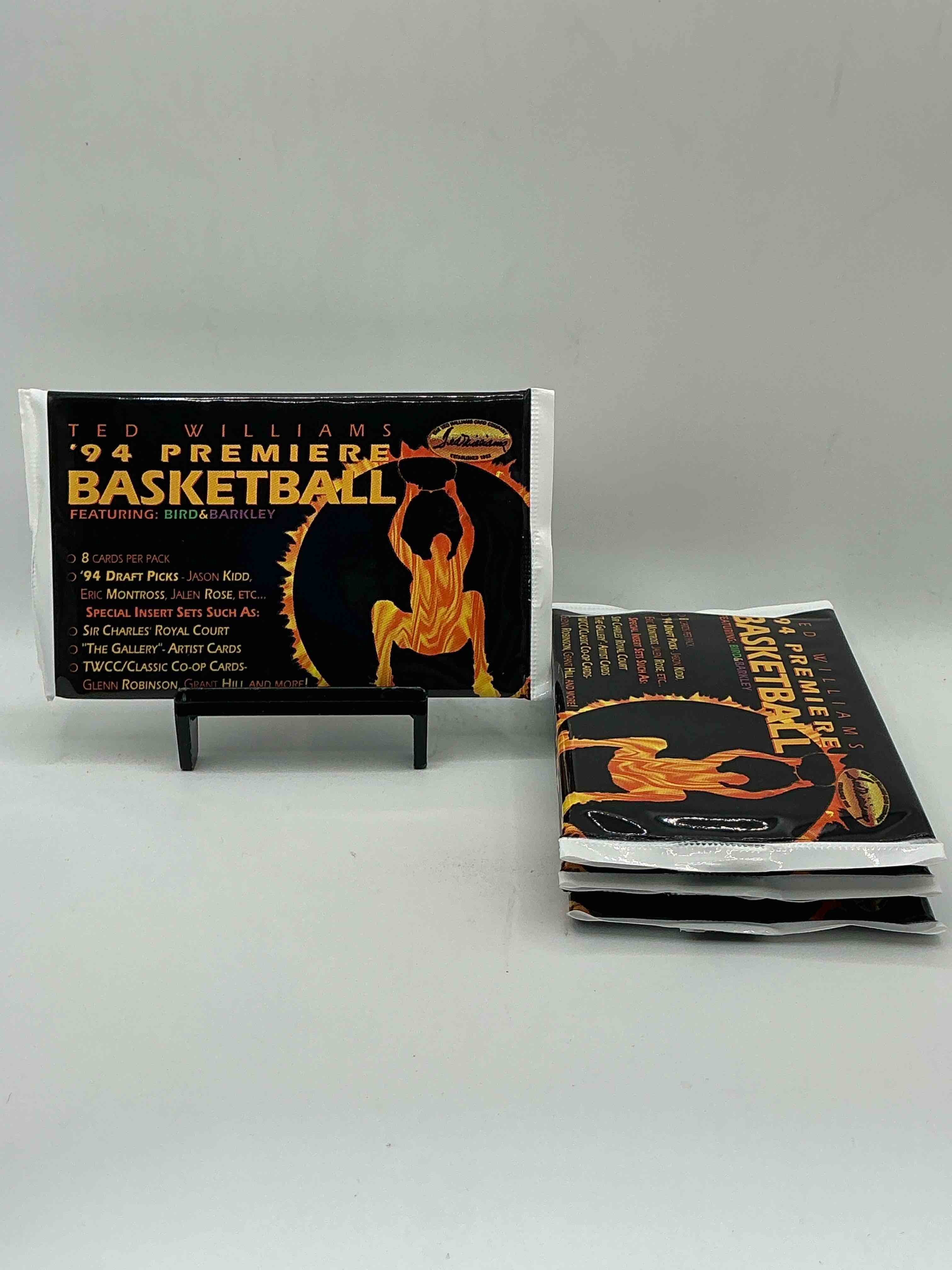 1994 Ted Williams Premiere Unopened Basketball Packs! Search For Jason Kidd & Grant Hill Rookies, Along With Other Big Names From The Year! Look For Exclusive Co-Op Cards! WOW!