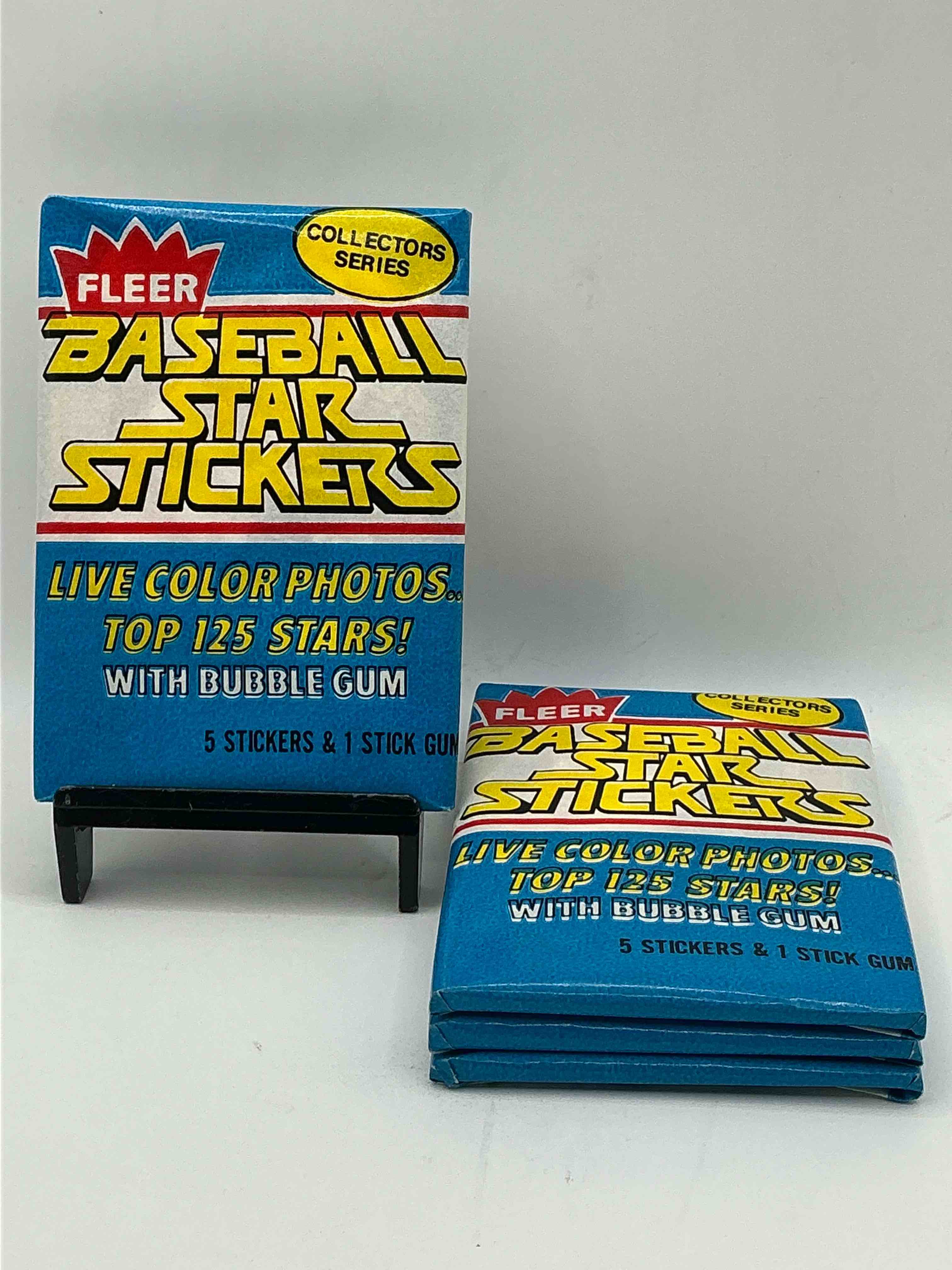 1981 Baseball History!  Rare 1981 Fleer Baseball Sticker Wax Packs, Sealed & Unopened Direct From Original Retail Case!  A Serious, Rare Baseball Collectible!  