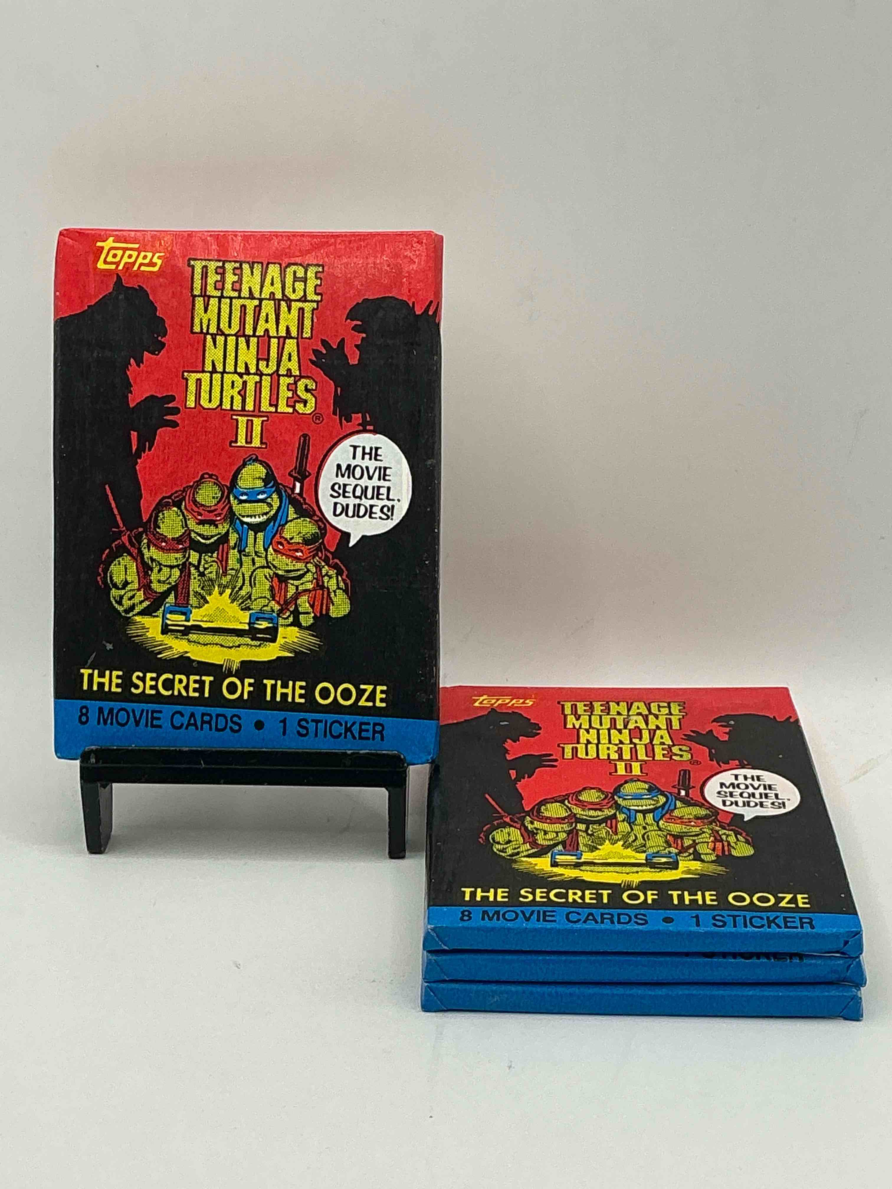 Ninja Turtle Fans Rejoice!  Rare 1991 TMNT II Movie Card Wax Packs, Sealed & Unopened Direct From Original Retail Case!  A Super Rare Serious Collectible!