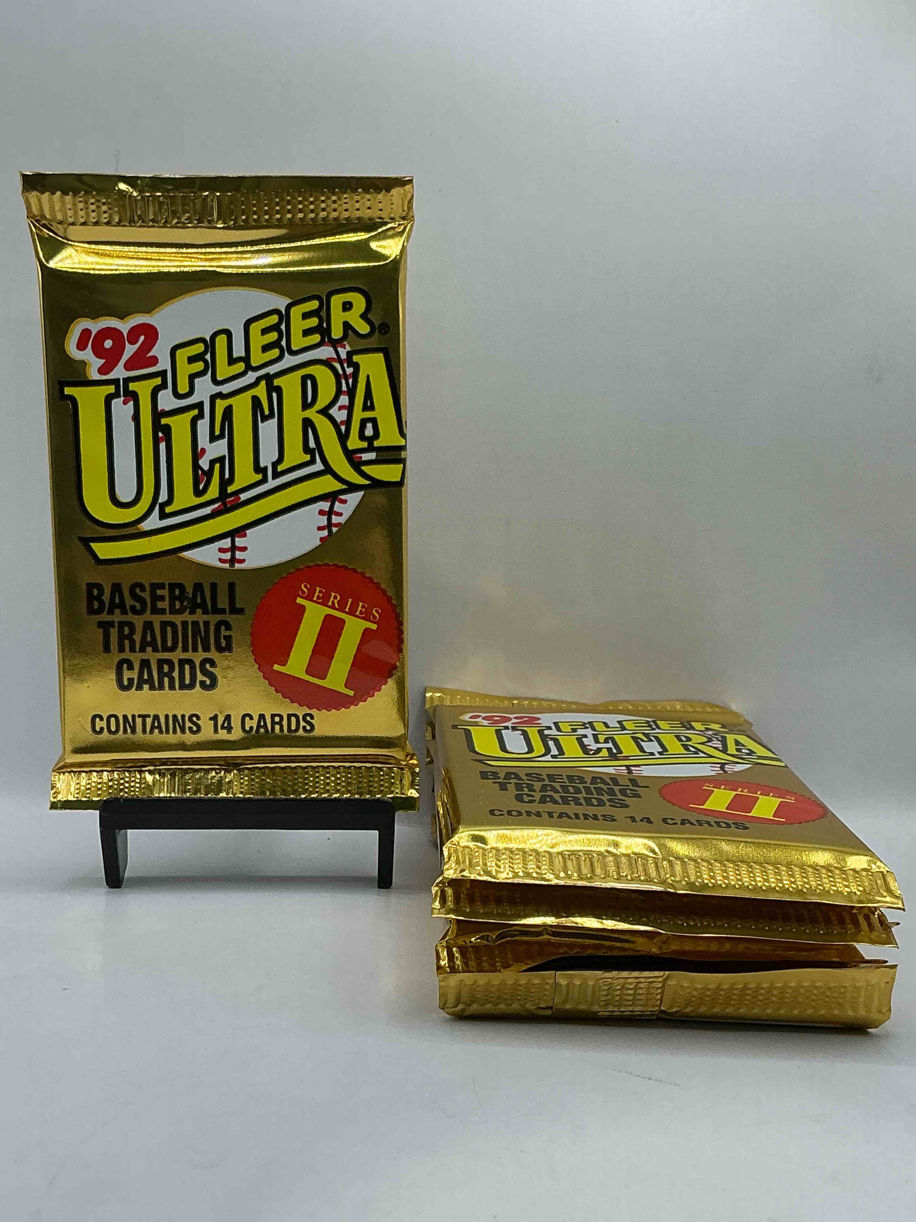 1992 fleer ultra series ii baseball sealed card pack, direct from original sealed retail case! search for valuable early ken griffey jr., nolan ryan, cal ripken jr. & much more in this premium card set! these cards are gorgeous!