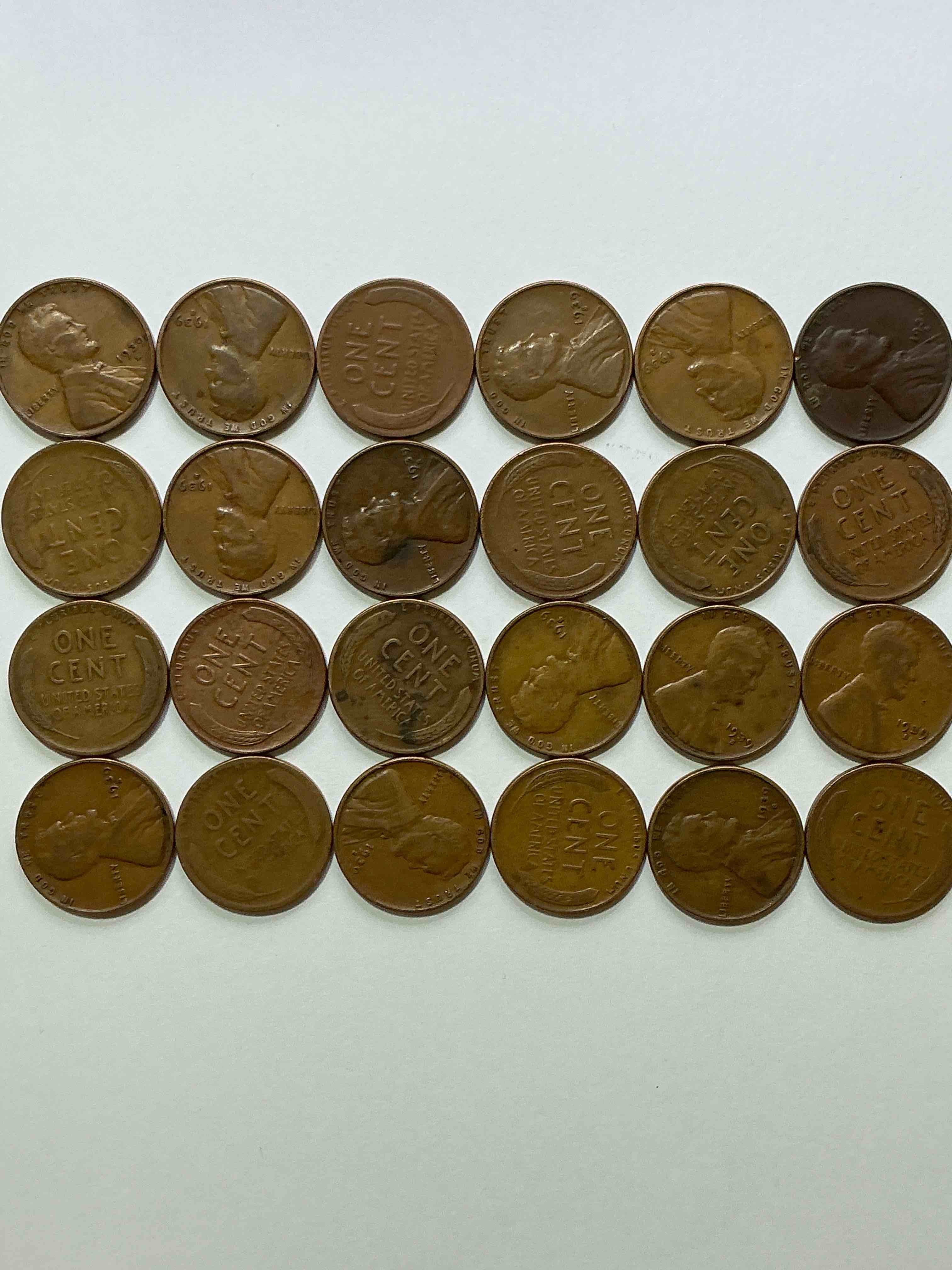 rare 1939 “s” mint pennies!  world war 2 buffs take notice!  wwii started in 1939 when hitler invaded poland.  up for auction are rare 1939 san francisco mint pennies, in great condition! 