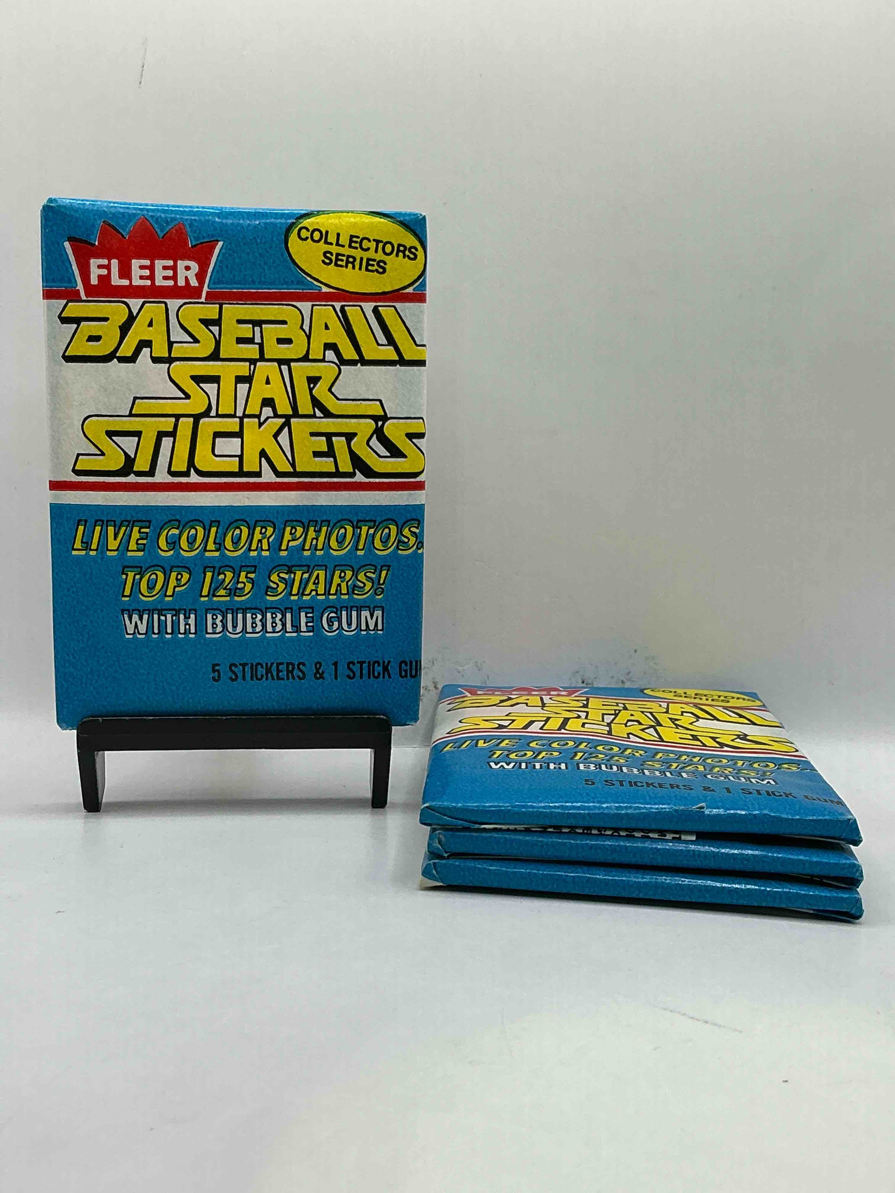 1981 baseball history!  rare 1981 fleer baseball sticker wax packs, sealed & unopened direct from original retail case!  a serious, rare baseball collectible!  